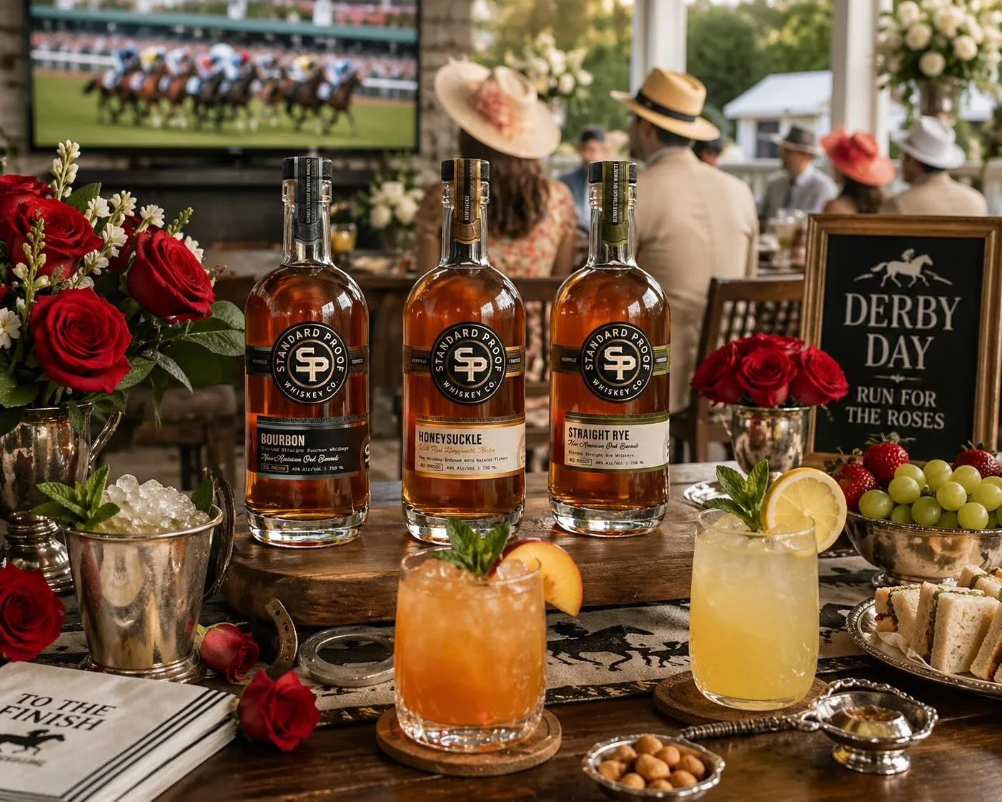 #StandardProof is #KentuckyDerby ready! 🥃🌹🐎 Head downtown and join us today for the fastest two minutes in sports. We still have a few cocktail class spots open as well! #cheers #happysaturday #derbyday