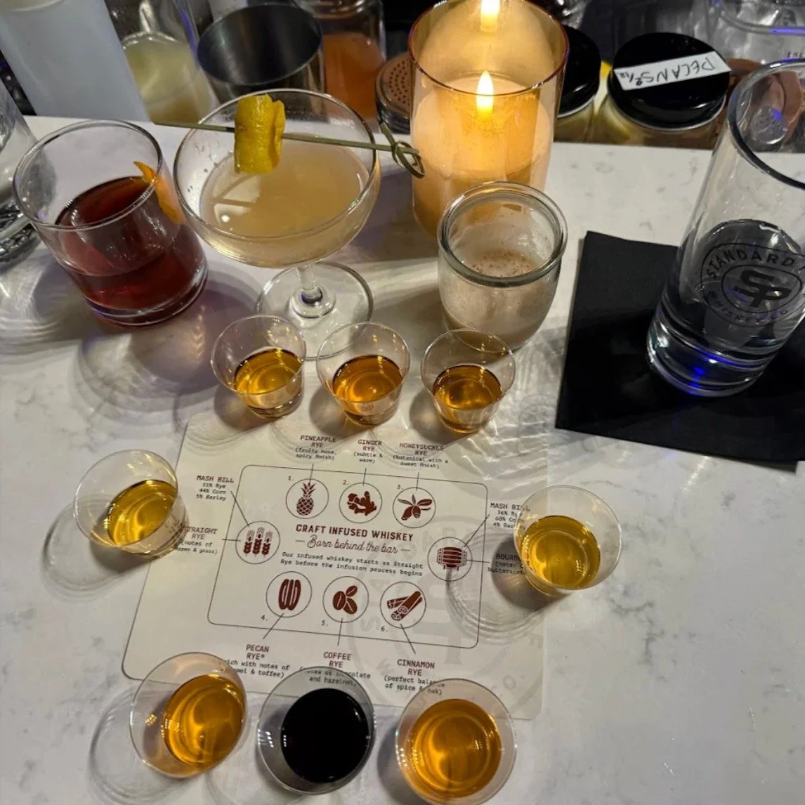 ⭐⭐⭐⭐⭐ review from Tiana ✨

"Whiskey Tasting with Kat was amazing! She was so kind, fun, and very knowledgeable. It was the last thing for our trip when visiting Nashville for the first time, and was a blast. The cocktails with her were very fun 