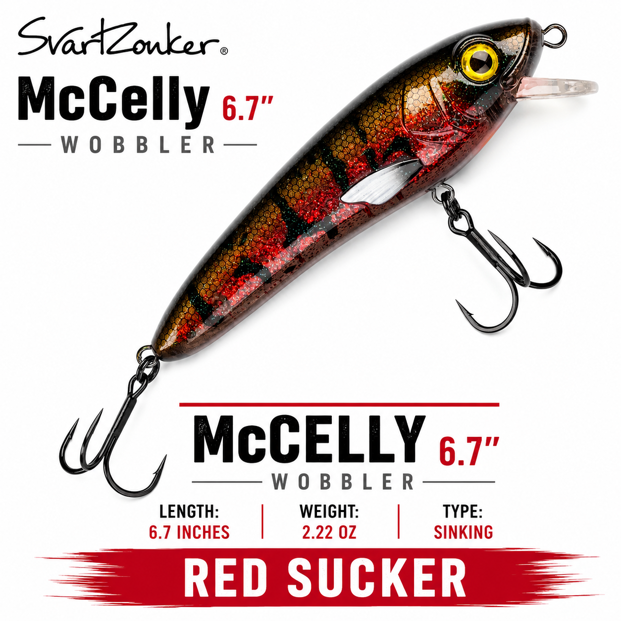 Svartzonker McCelly 17 cm (6.7") Wobbler