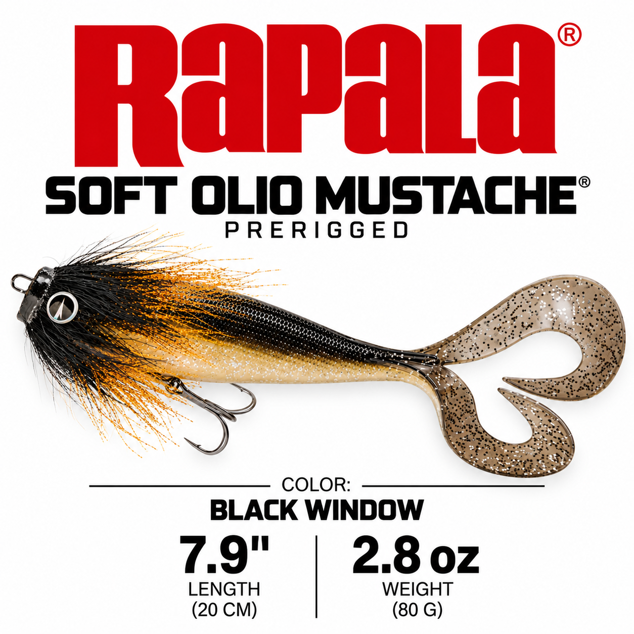 Rapala Soft Olio Mustache Product Display.png