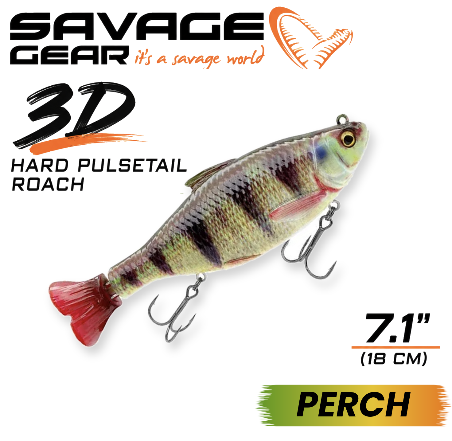 Savage Gear 3D Hard Pulsetail Roach 7.1