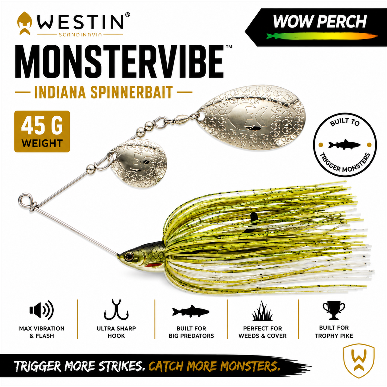 Westin Monstervibe Indiana 1.5oz Spinnerbait