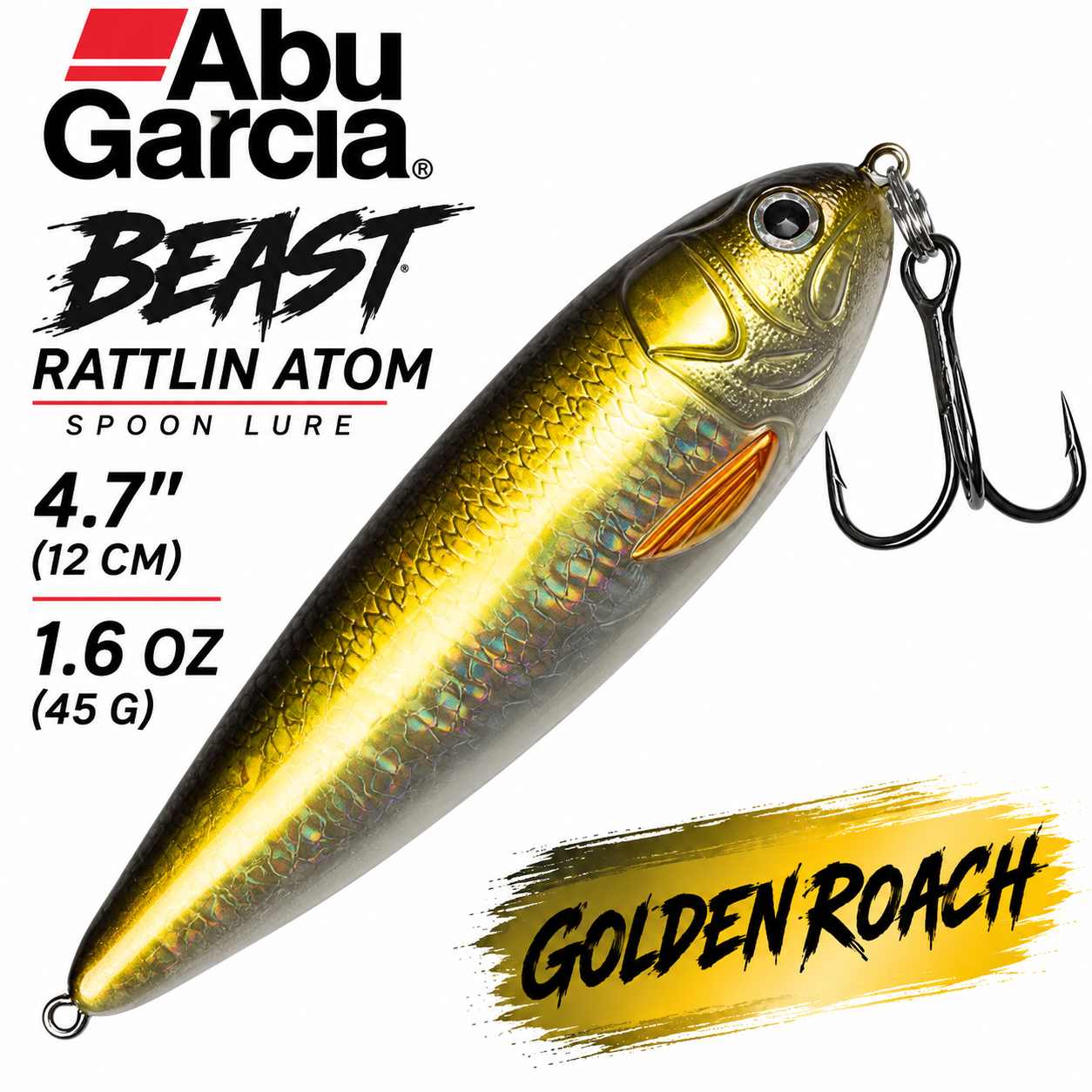 Abu Garcia Beast Rattlin Atom Spoon Lure