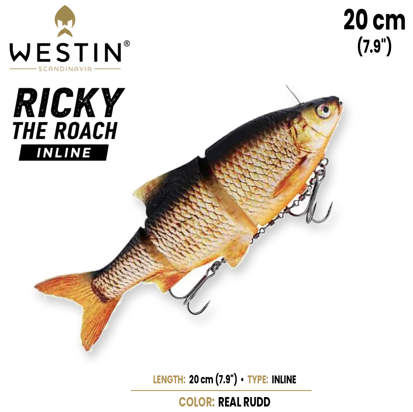 Westin Ricky The Roach Inline Swimbait