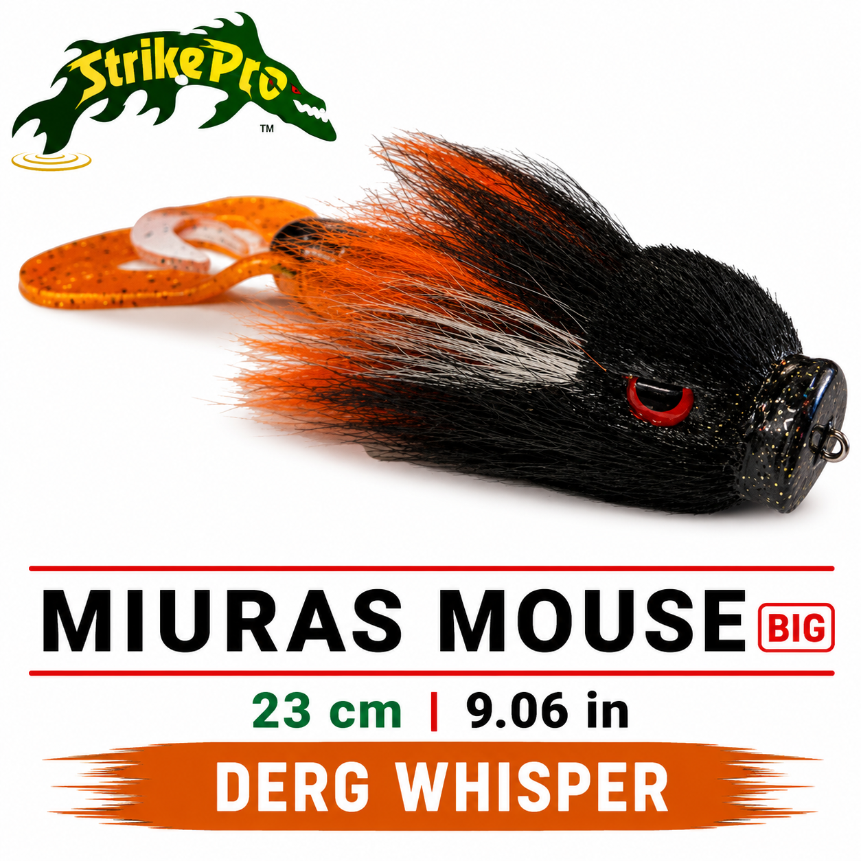 Strike Pro Miuras Mouse Big 23 cm (9