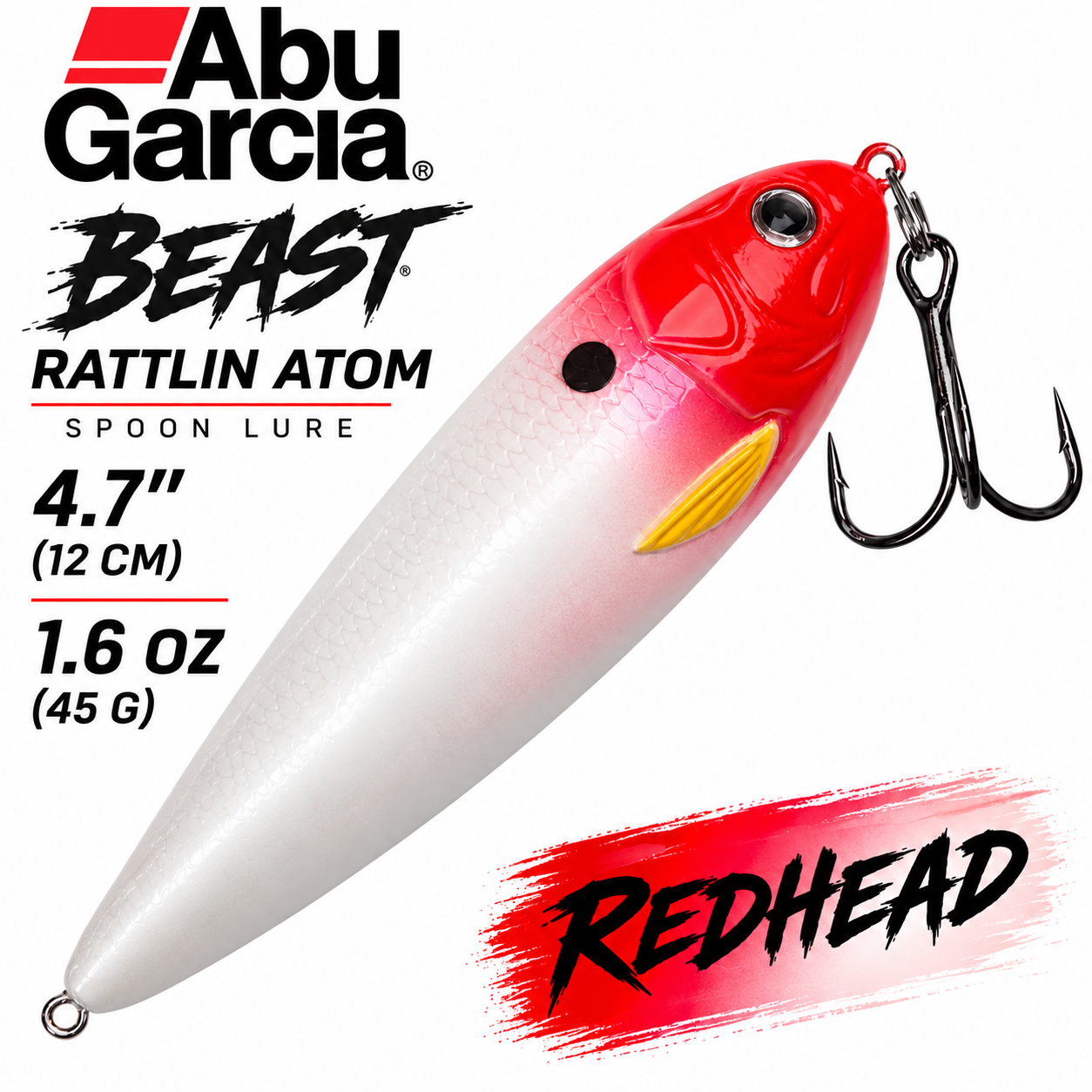 Abu Garcia Beast Rattlin Atom Spoon Lure