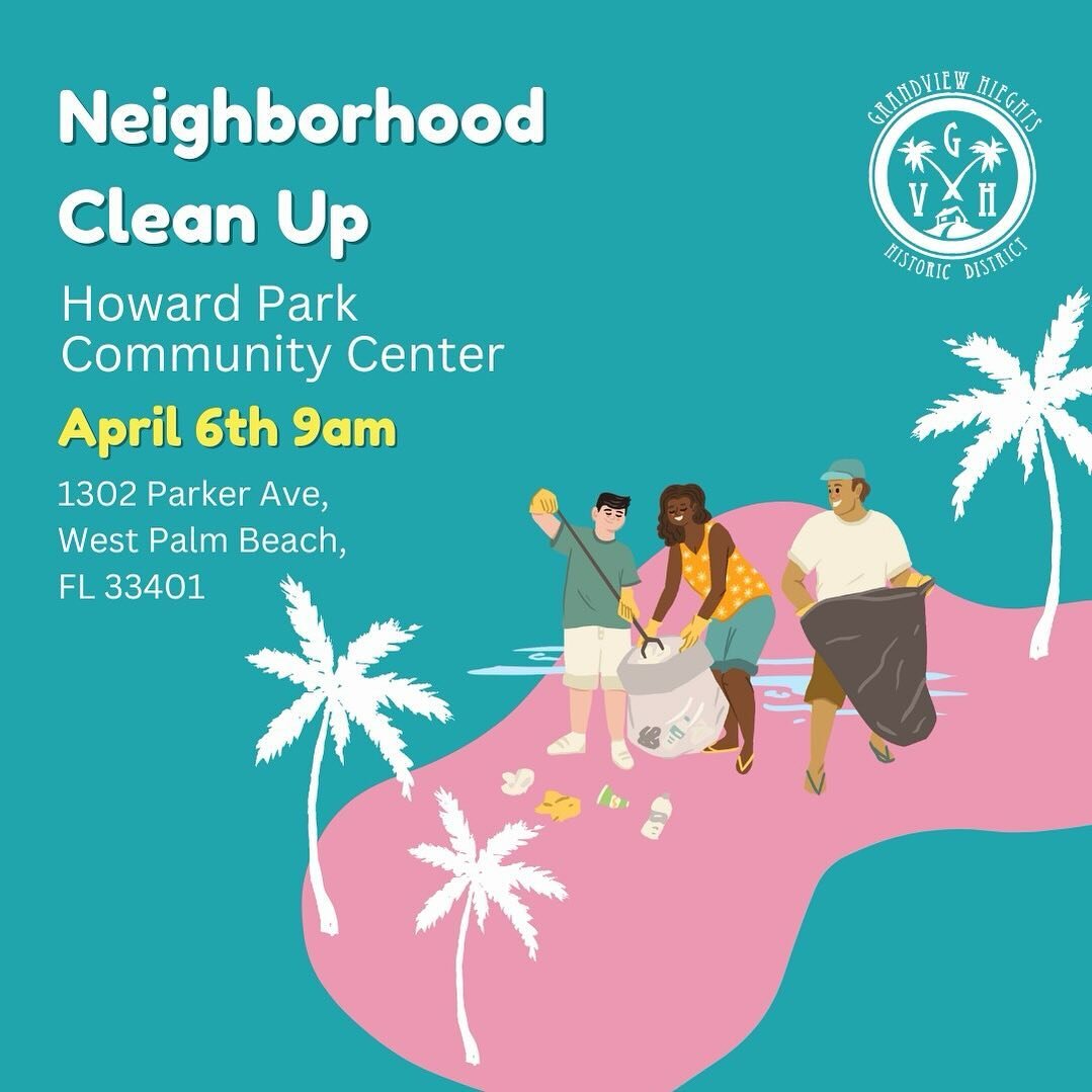 Join us this Saturday at 9am for a neighborhood clean up! Come by Howard Park to keep your neighborhood clean. The GrandviewHeights Neighborhood Association can&rsquo;t wait to see you! ☀️ 🧼