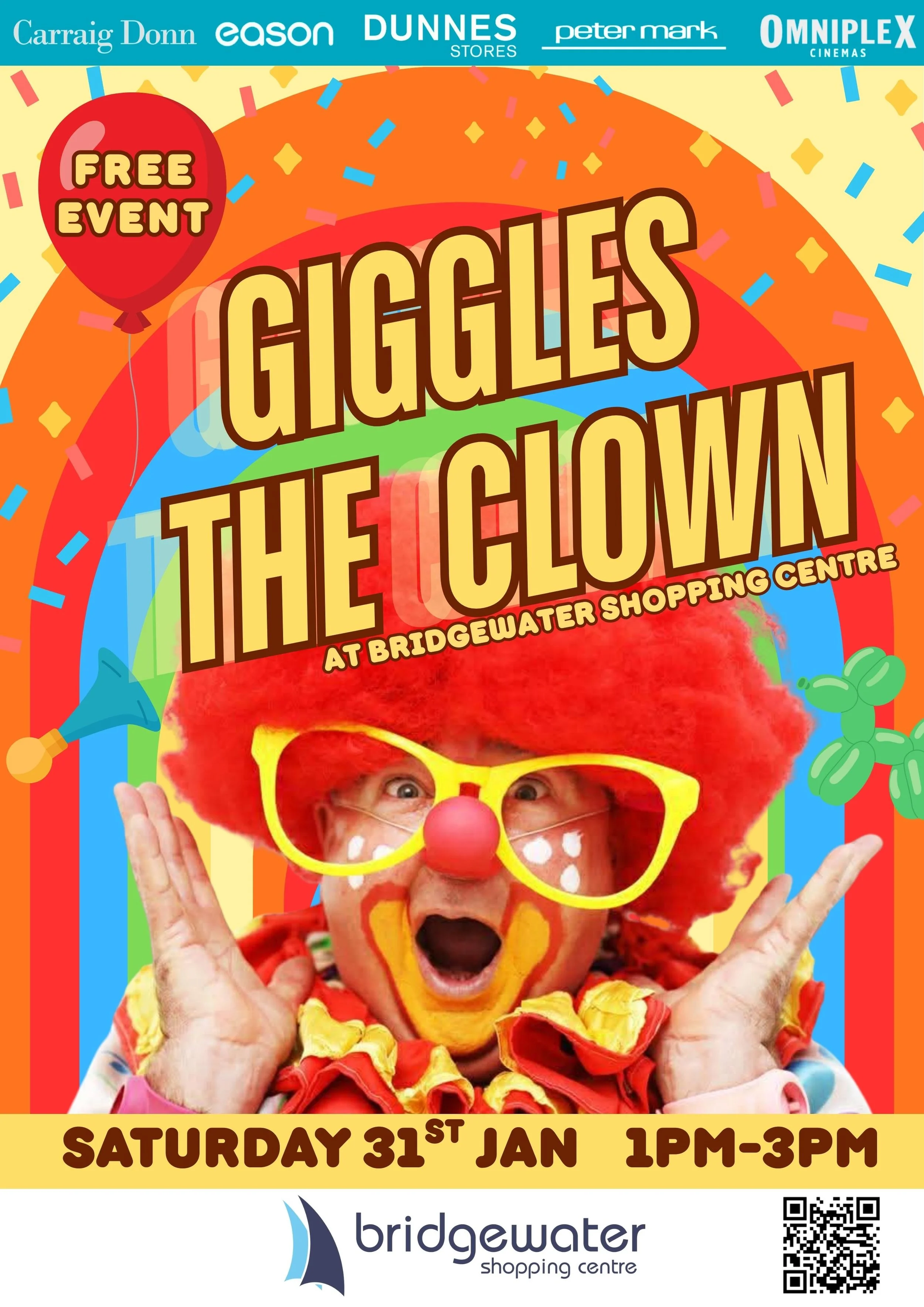 Giggles the Clown at Bridgewater