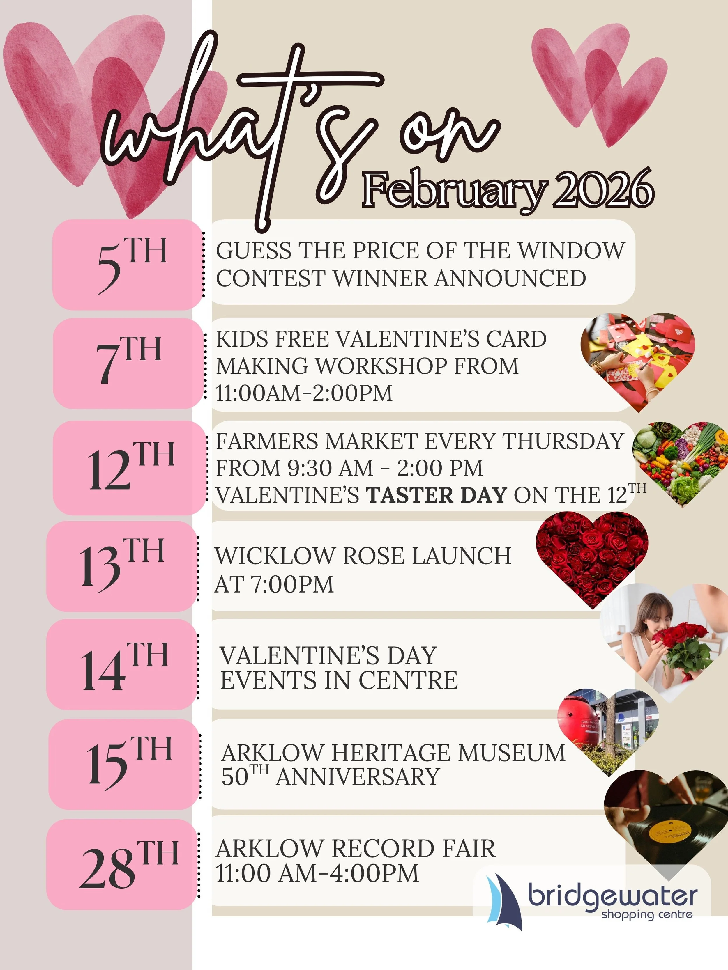 What’s on in February at Bridgewater Shopping Centre