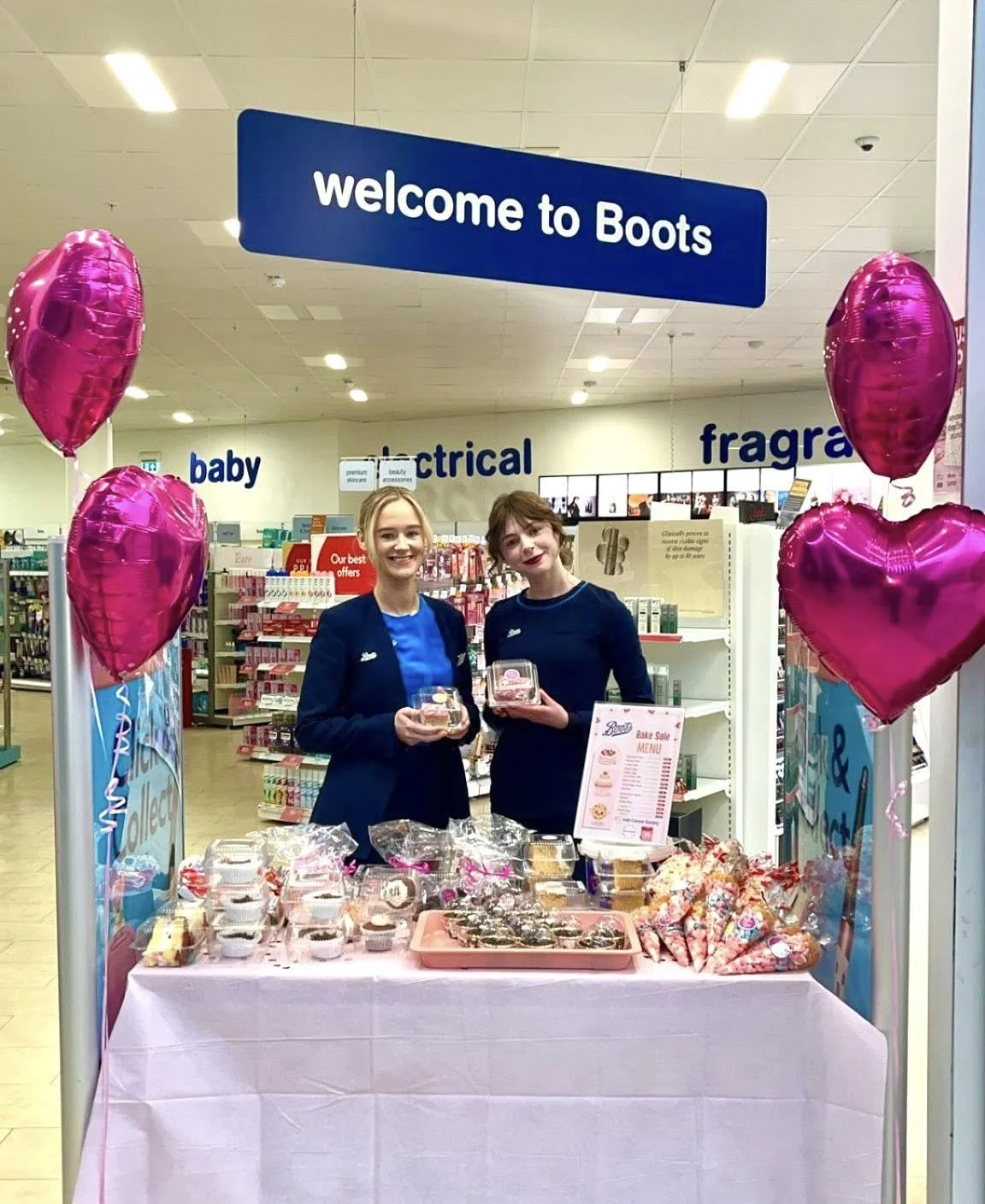 Boots Bake sale in aid of Irish Cancer Society