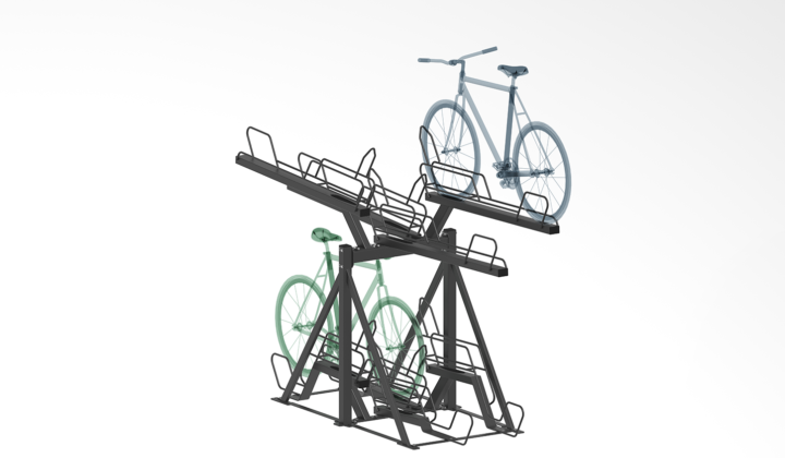 Double Sided Vertical Bike Rack - Park Warehouse