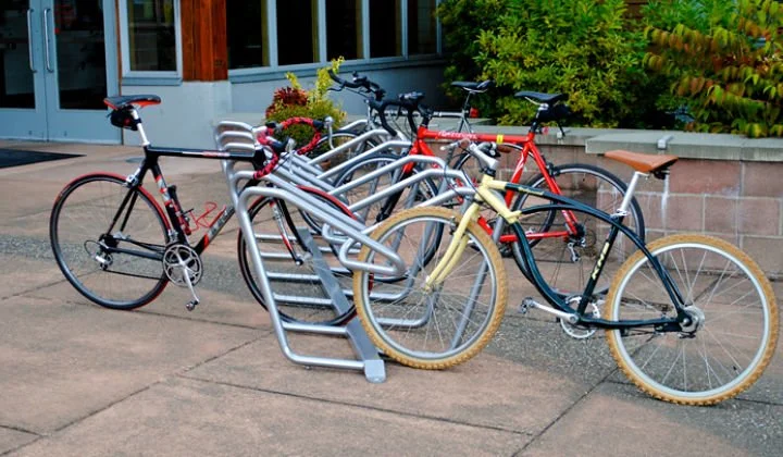 Plaza™ High Density Bicycle Parking Rack | Sportworks — Sportworks
