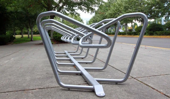 Plaza™ High Density Bicycle Parking Rack | Sportworks — Sportworks