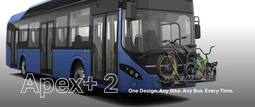 Apex+ 2™ | The Most Versatile Bike Rack for Buses — Sportworks