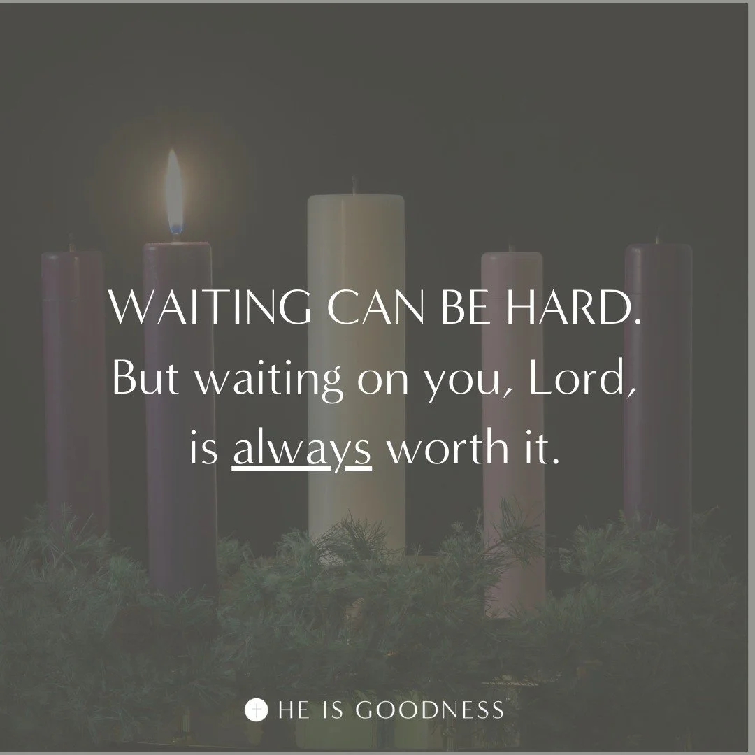 &quot;They who wait for the LORD shall renew their strength.&quot; 
Isaiah 40:31

What are you waiting on this Advent?

#Advent #Waiting #PrayToday #HeIsGoodness #Pray #Christian #Catholic #BibleVerse #BibleStudy #FreeBibleStudy