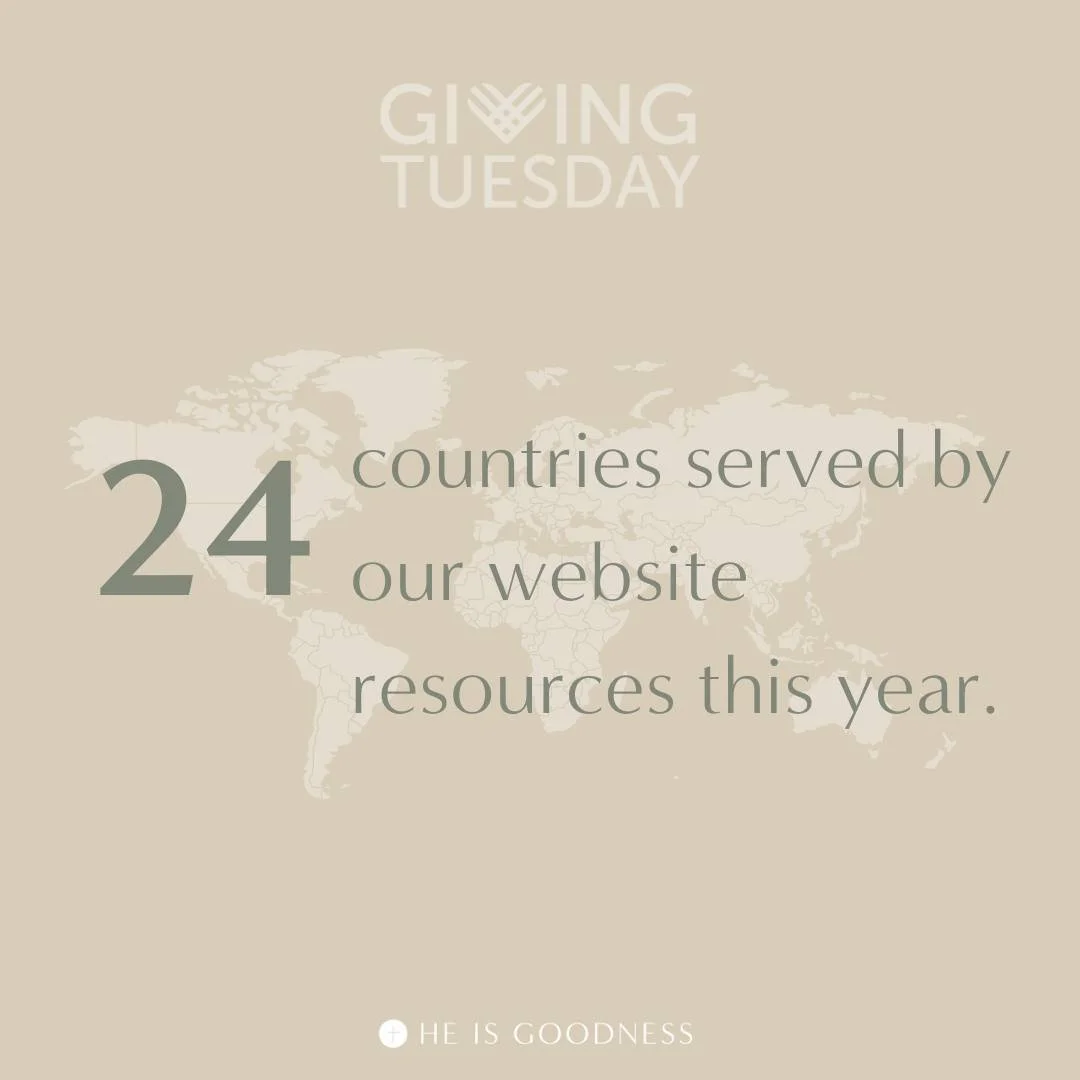 Today is #GivingTuesday! We are so grateful and humbled to have provided resources and materials to so many individuals and communities around the world this past year. Thank you to all our supporters for the donations, grants, prayers, and online sh