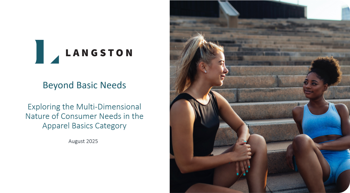The cover image of the Beyond Basic Needs Report by The Langston Co.