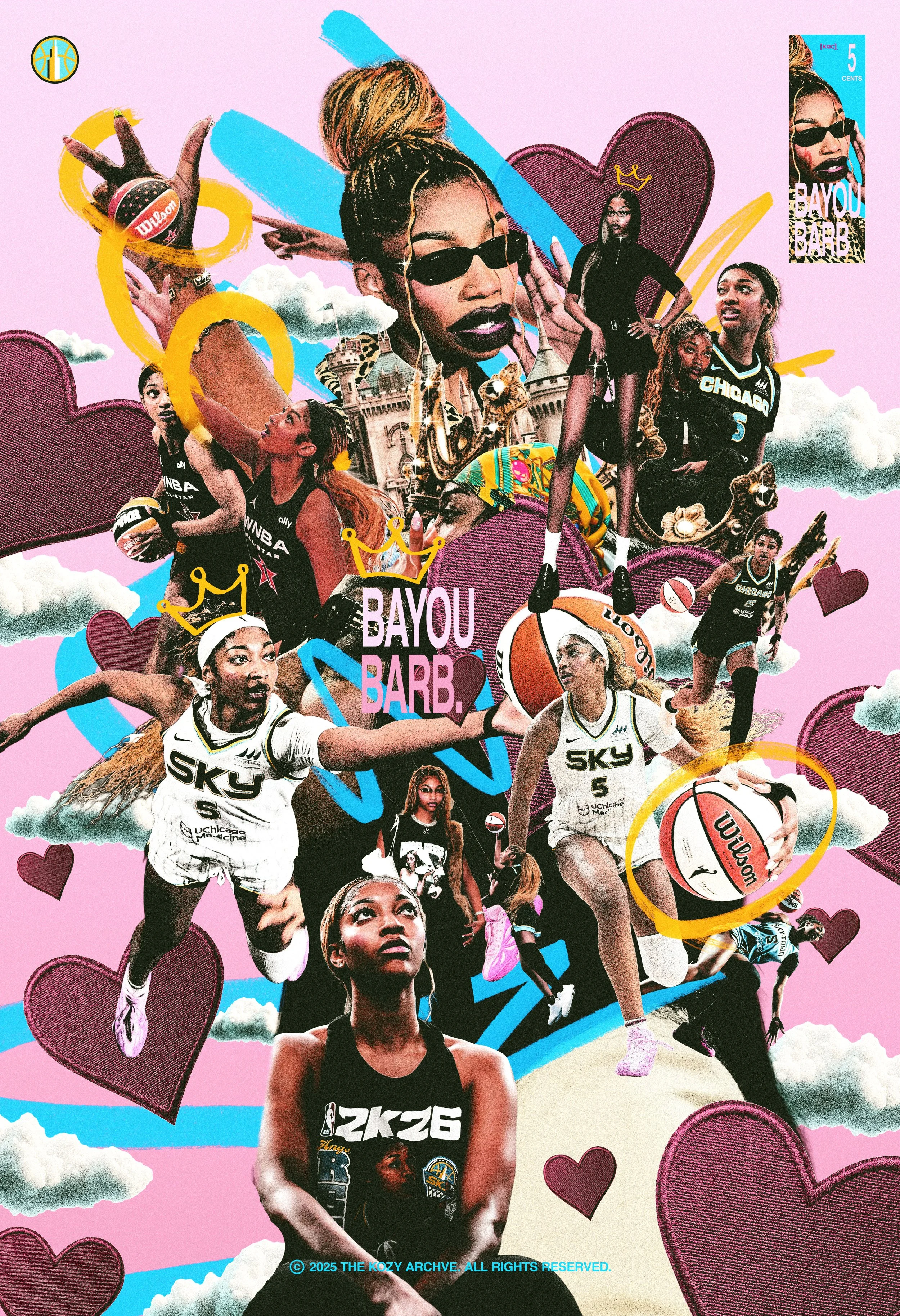 "BAYOU BARB" - Angel Reese Poster