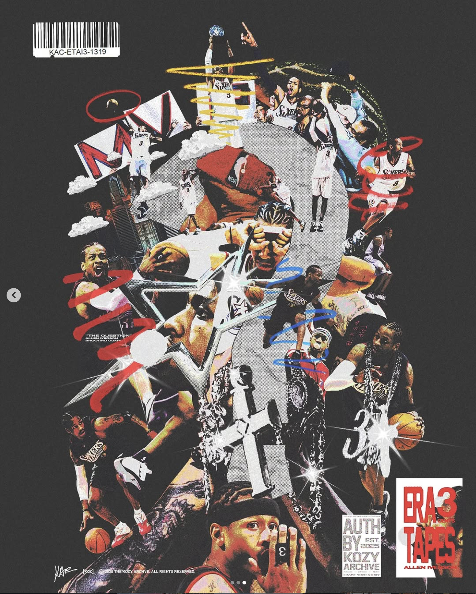 "AI3" - ERA TAPES Allen Iverson Poster