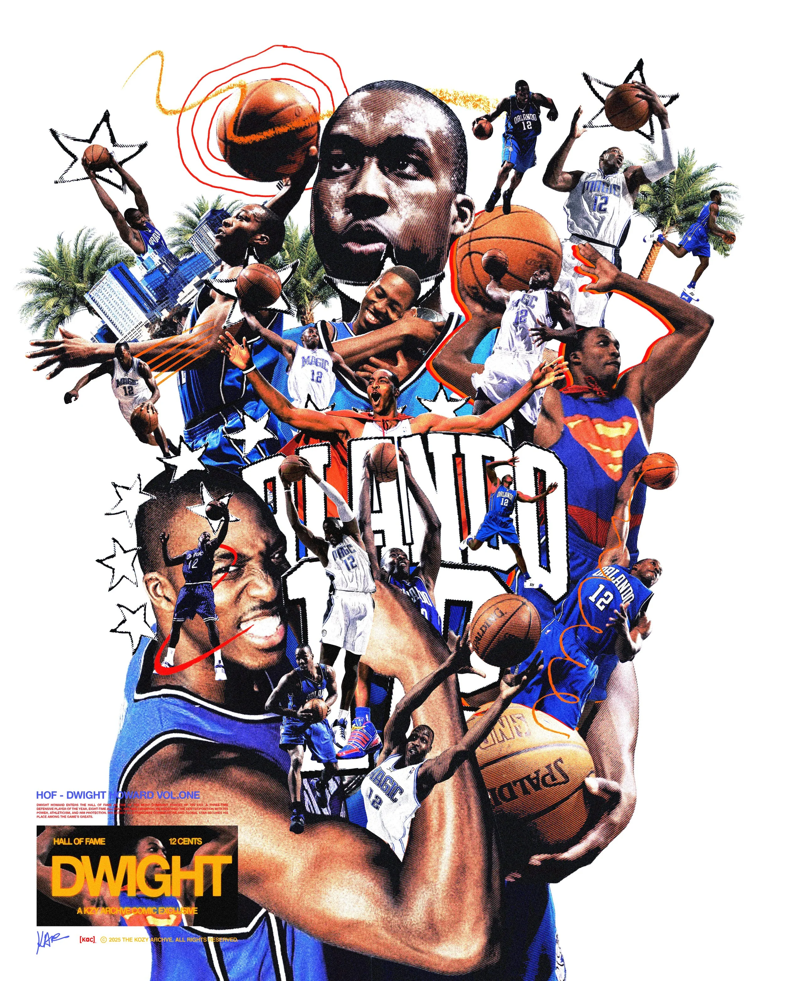 "DWIGHT" - Naismith HOF Dwight Howard Poster