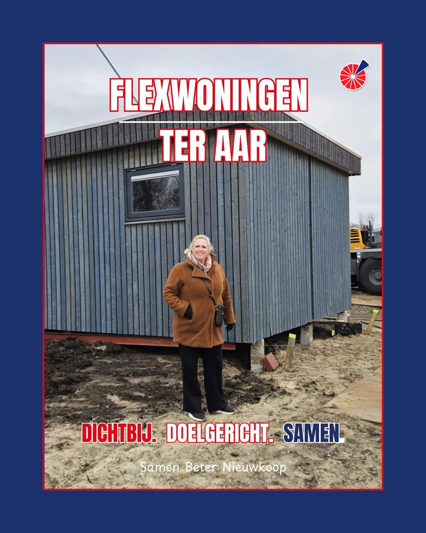 𝙁𝙡𝙚𝙭𝙬𝙤𝙣𝙞𝙣𝙜𝙚𝙣 𝙏𝙚𝙧 𝘼𝙖𝙧

🏠 Mooie mijlpaal in Ter Aar!

Vorige week startte de plaatsing van de flexwoningen aan de Tuinstraat. De eerste unit staat al, geplaatst door wethouder Ines de Ridder 💪

In totaal komen hier 18 woningen voor 