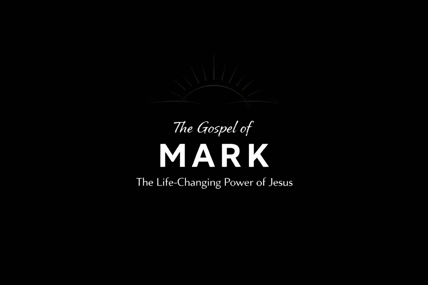 The Gospel of Mark: Jesus' Kingdom, Fasting, and Newness (Mark 2:18-22)