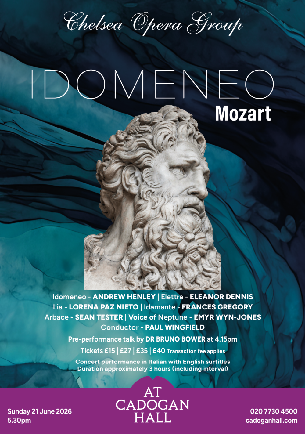 High Priest of Neptune - Idomeneo, Chelsea Opera Group
