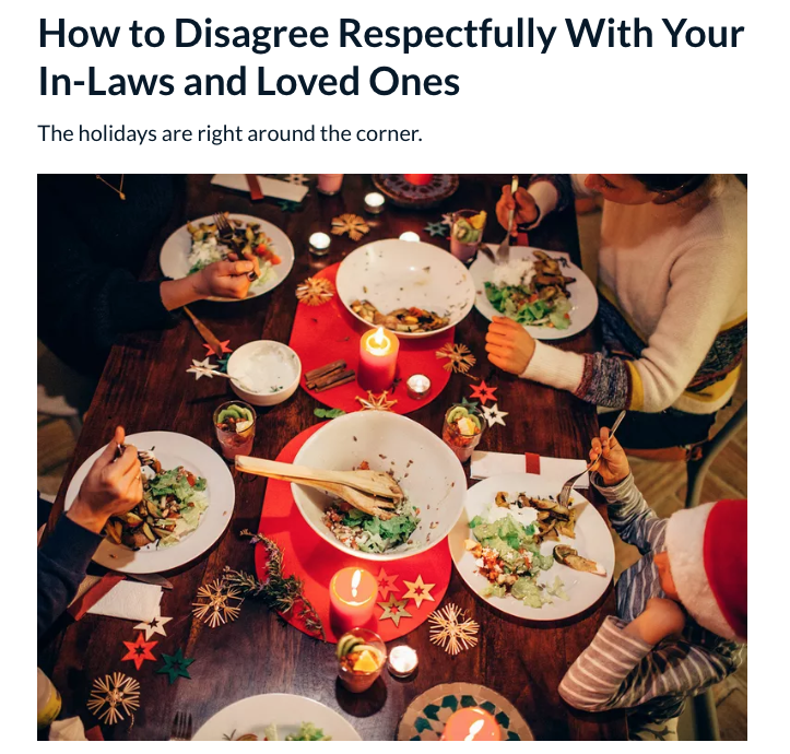  How to Disagree Respectfully With Your In-Laws and Loved Ones