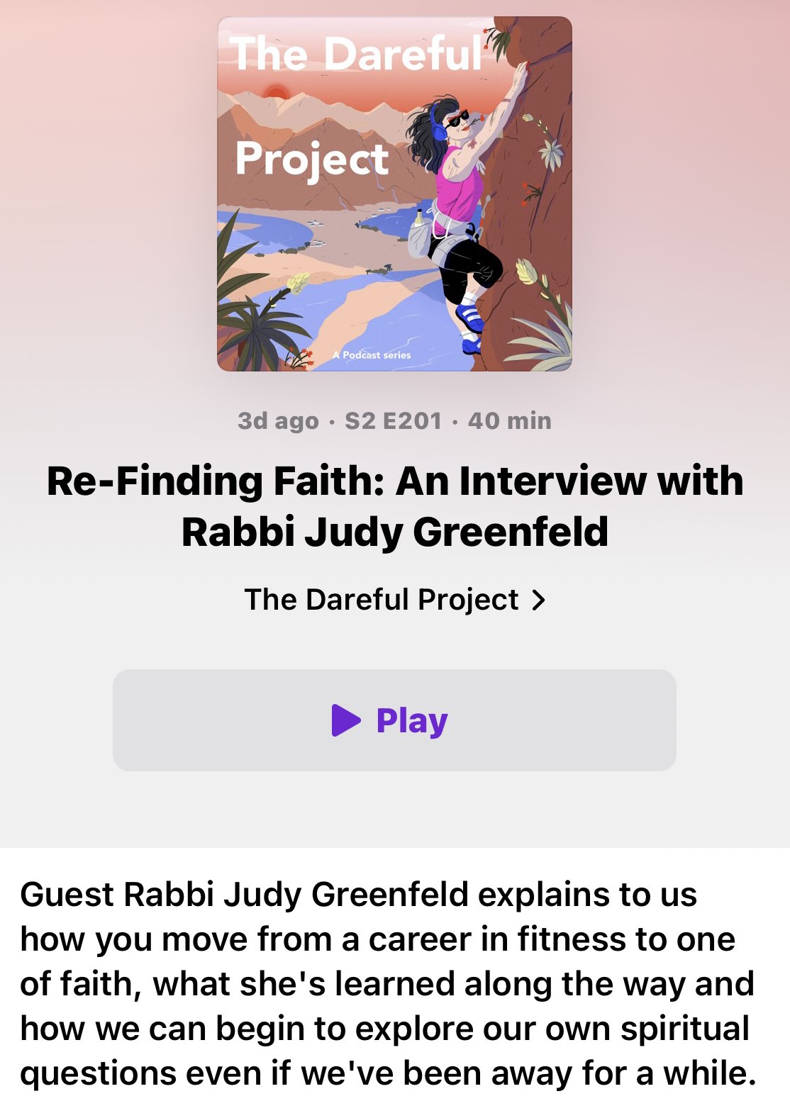 Re-Finding Faith: An Interview with Rabbi Judy Greenfeld
