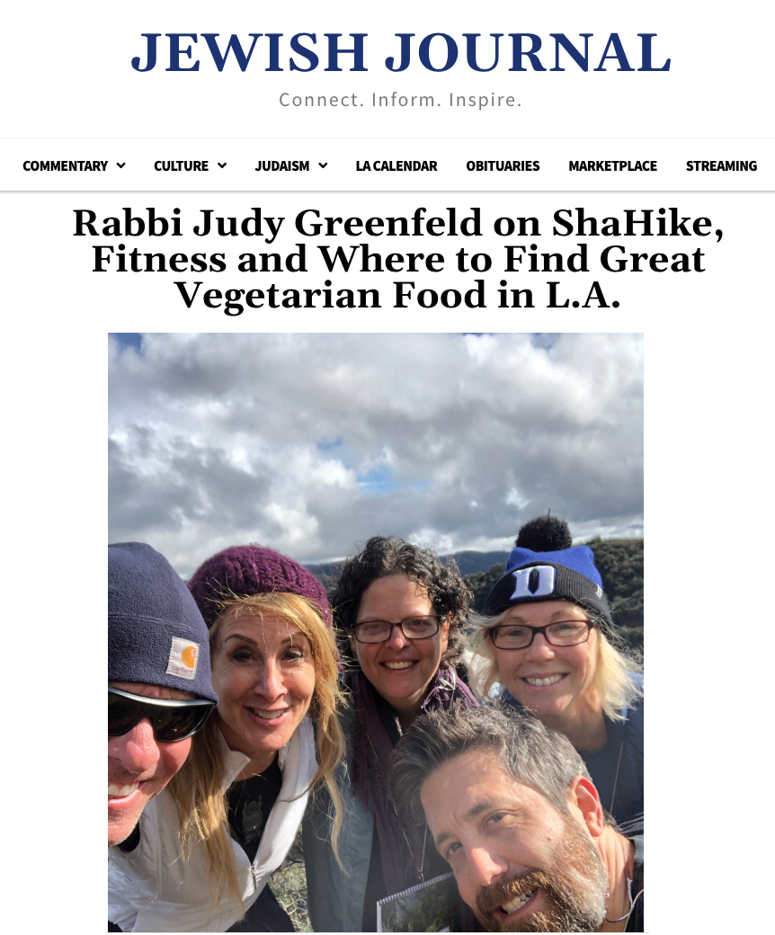 Rabbi Judy Greenfeld on ShaHike, Fitness and Where to Find Great Vegetarian Food in L.A.