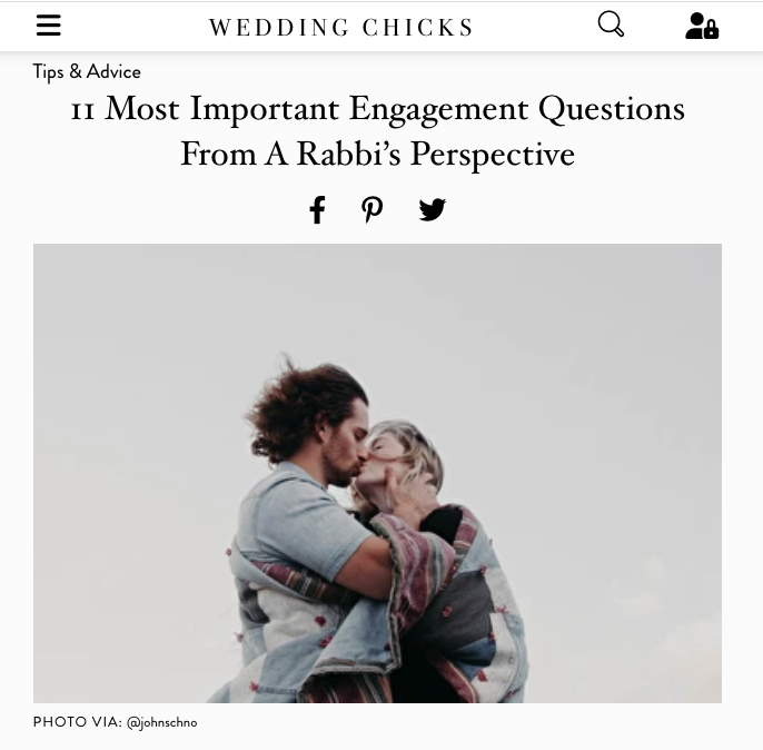 11 Most Important Engagement Questions From A Rabbi’s Perspective