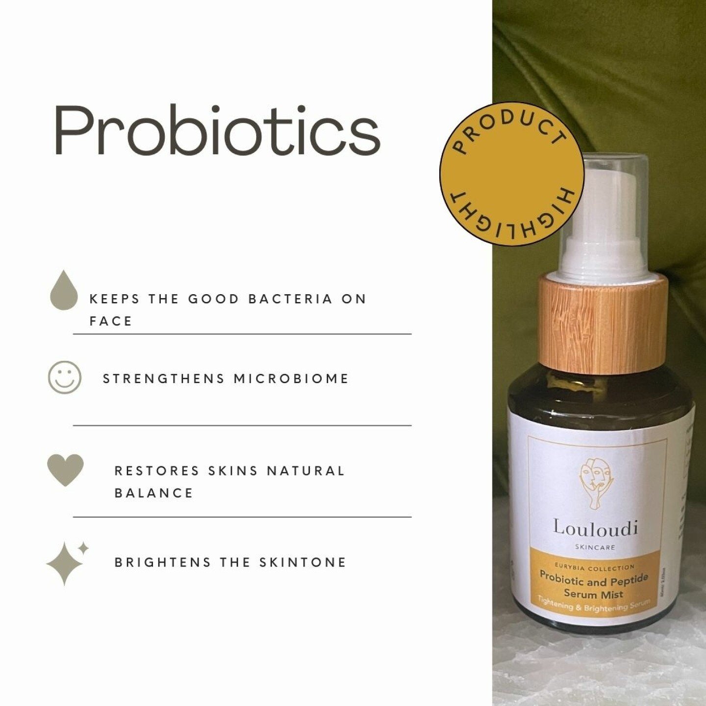 Probiotic skincare is like your skin having friends over for tea.

Click now to shop our best selling Probiotic and Peptide Serum mist