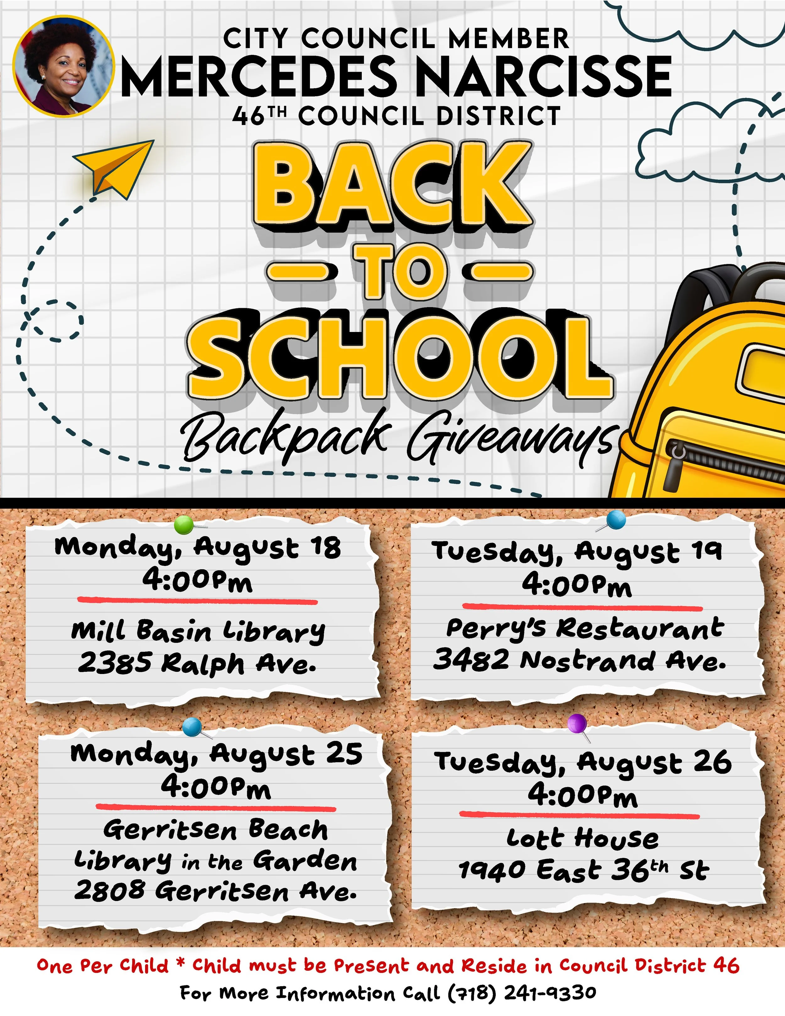 Back to School Backpack Giveaway