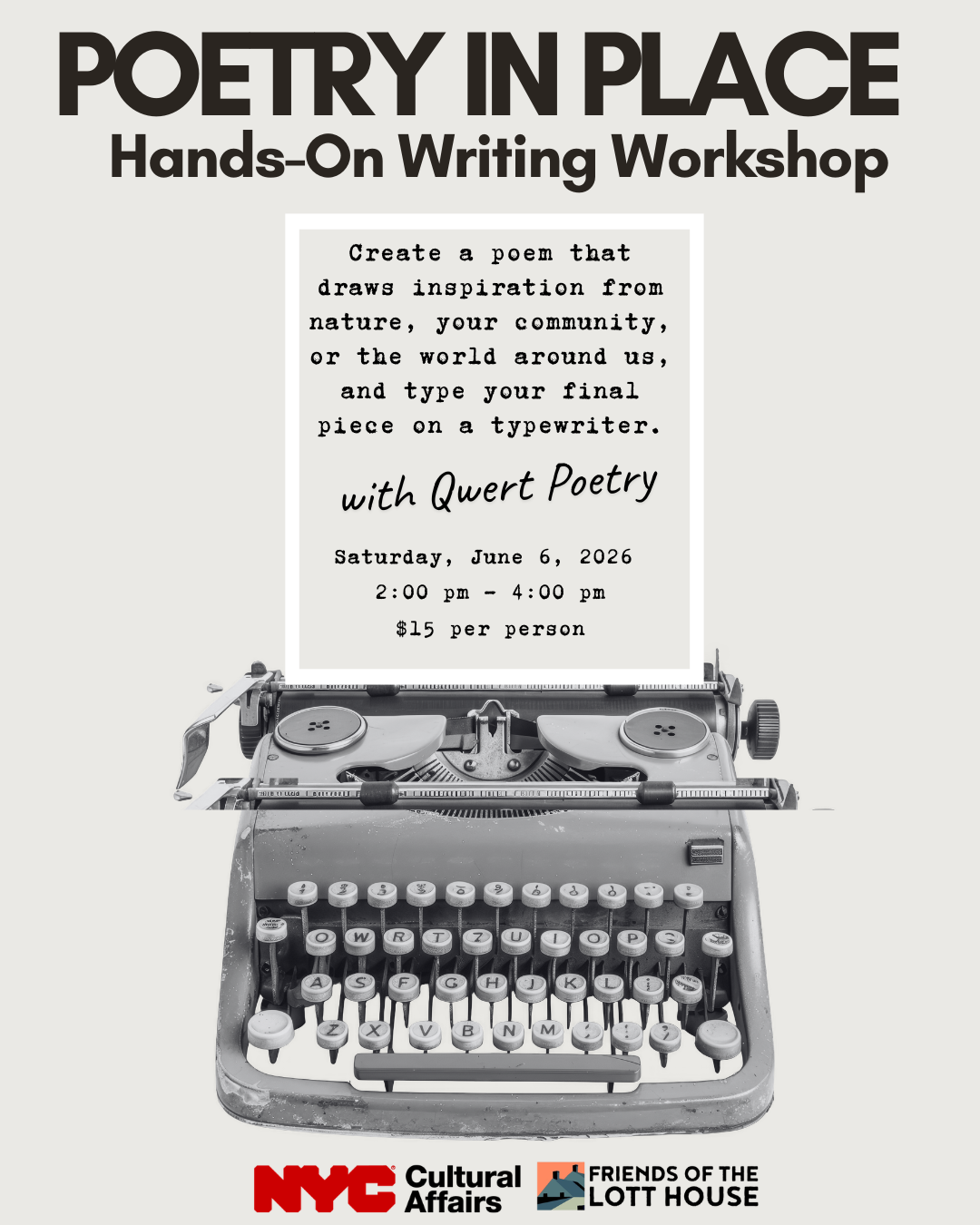 Poetry in Place: A Hands-On Writing Workshop