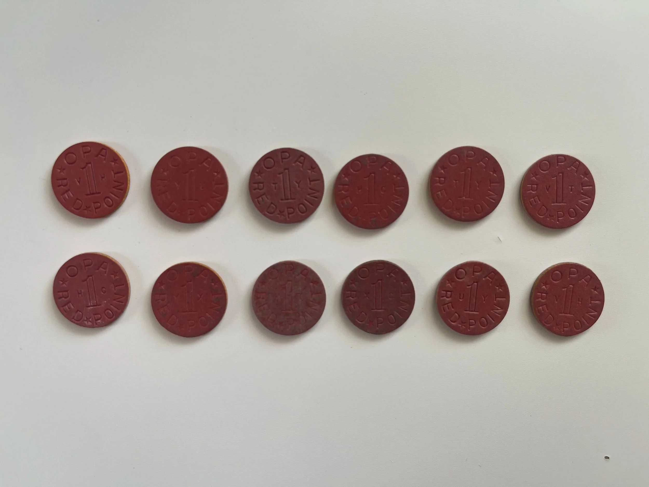 Small But Mighty: OPA Ration Tokens in World War II America β Hendrick Lott House