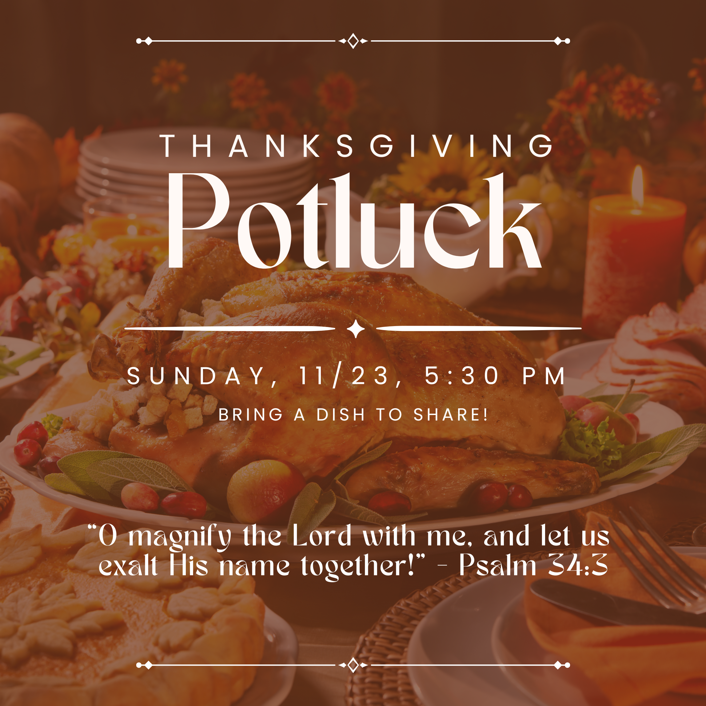 Save the Date: Thanksgiving Potluck