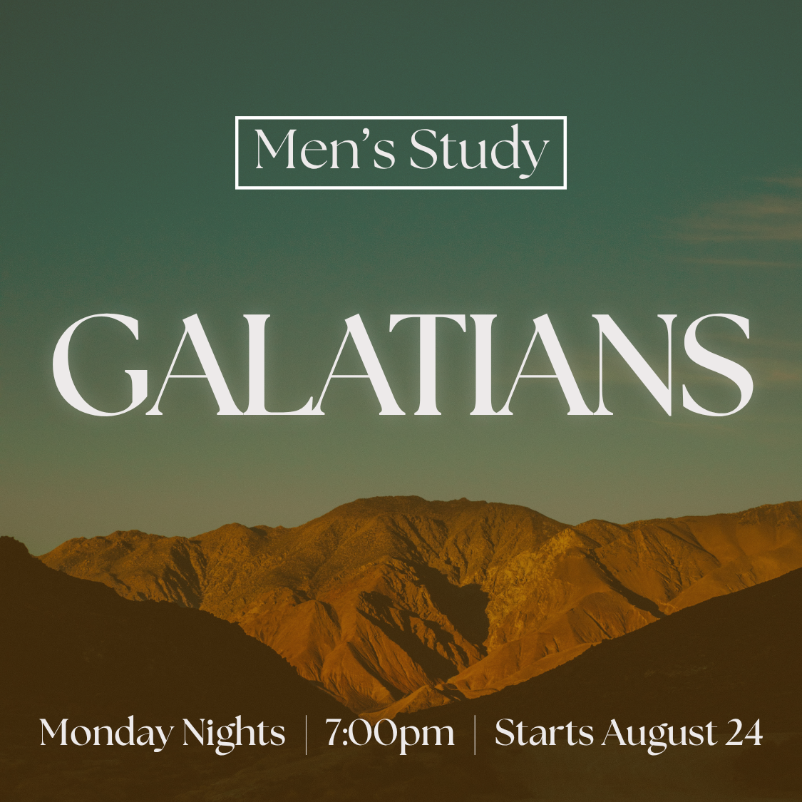 Men's Bible Study: Galatians