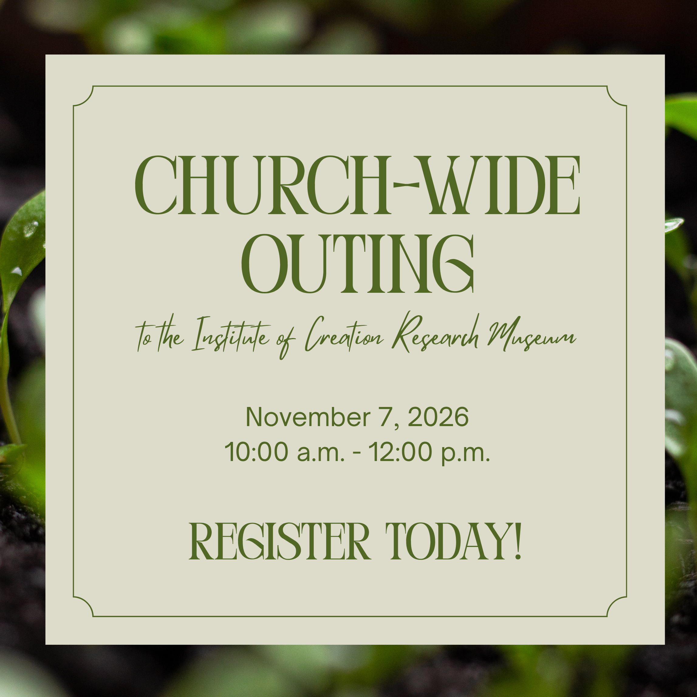 Church-Wide Outing