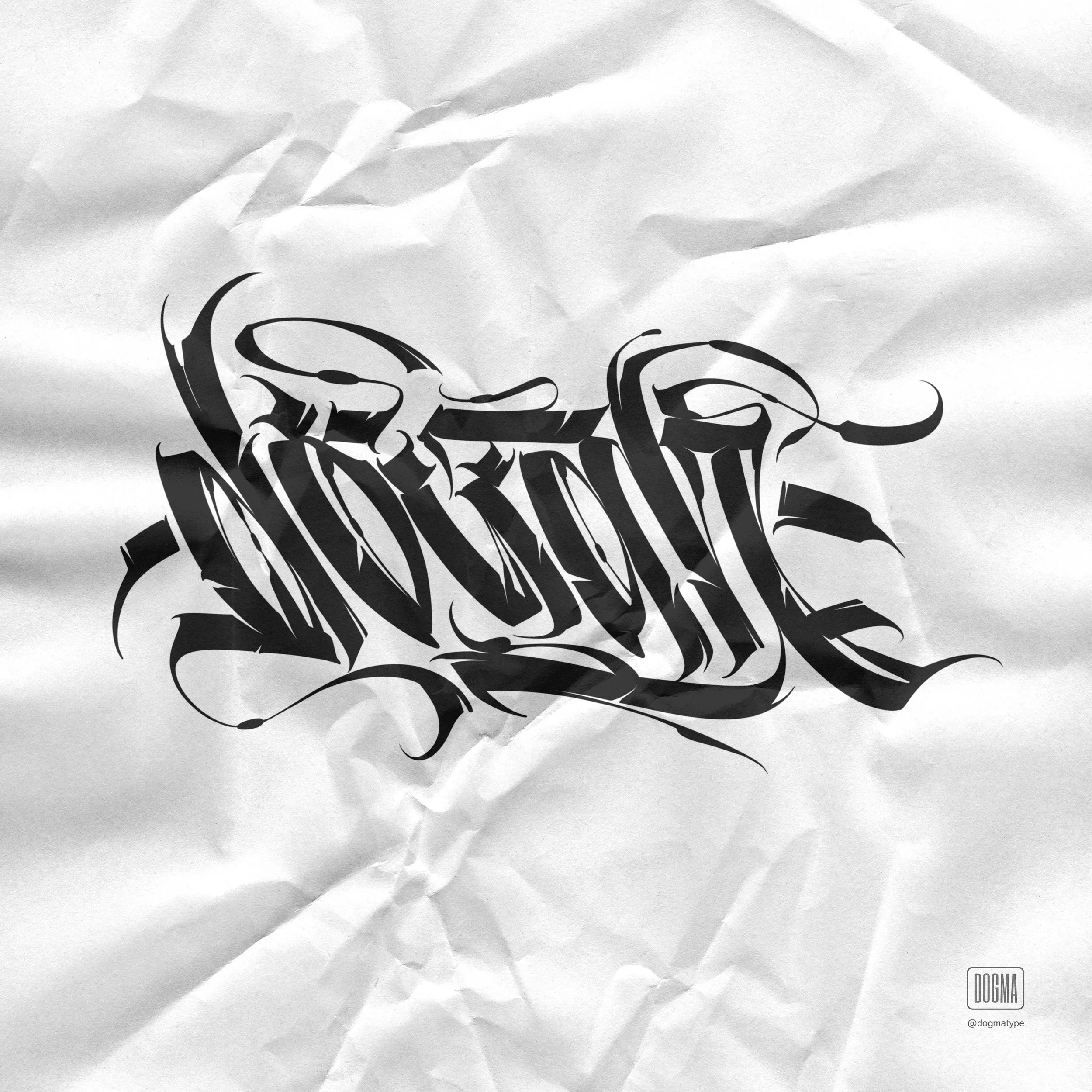 Dough, Dark Lettering by Dogma