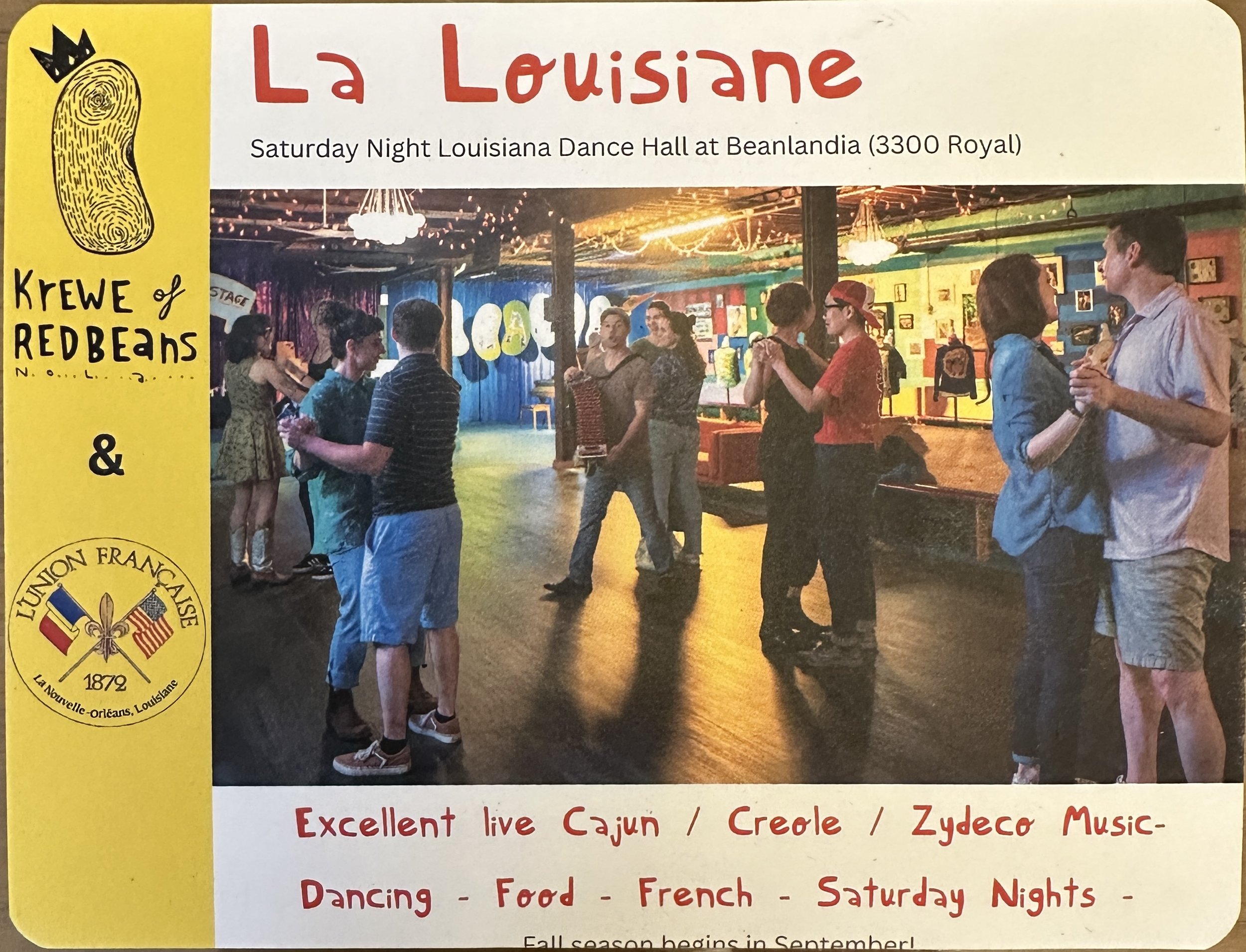 Table Française at LA LOUISIANE at Beanlandia