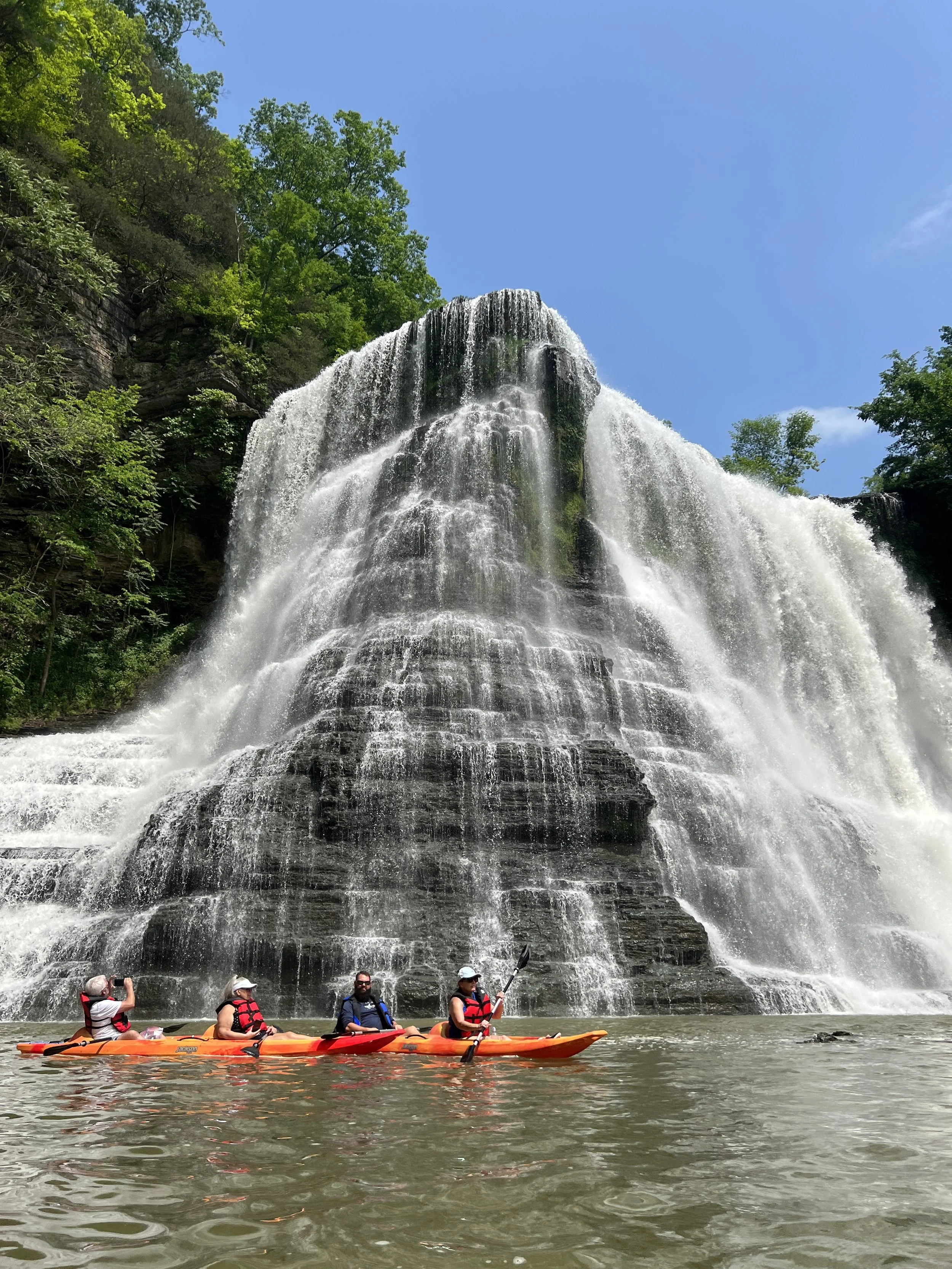 Cumberland River Compact Teachers Retreat paddle to Burgess Falls
