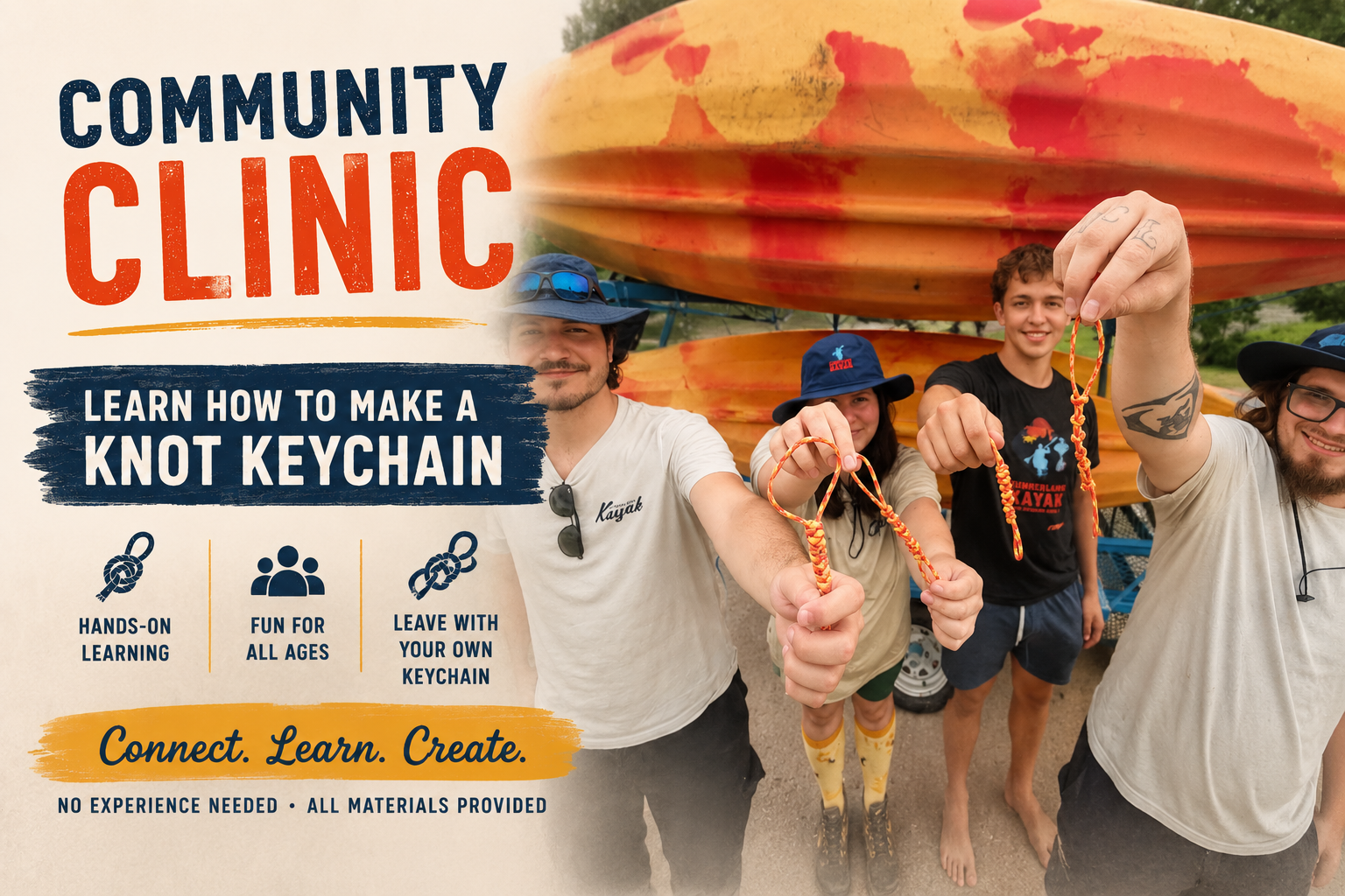 Community Clinic - Learn How to Make a Knot Keychain 