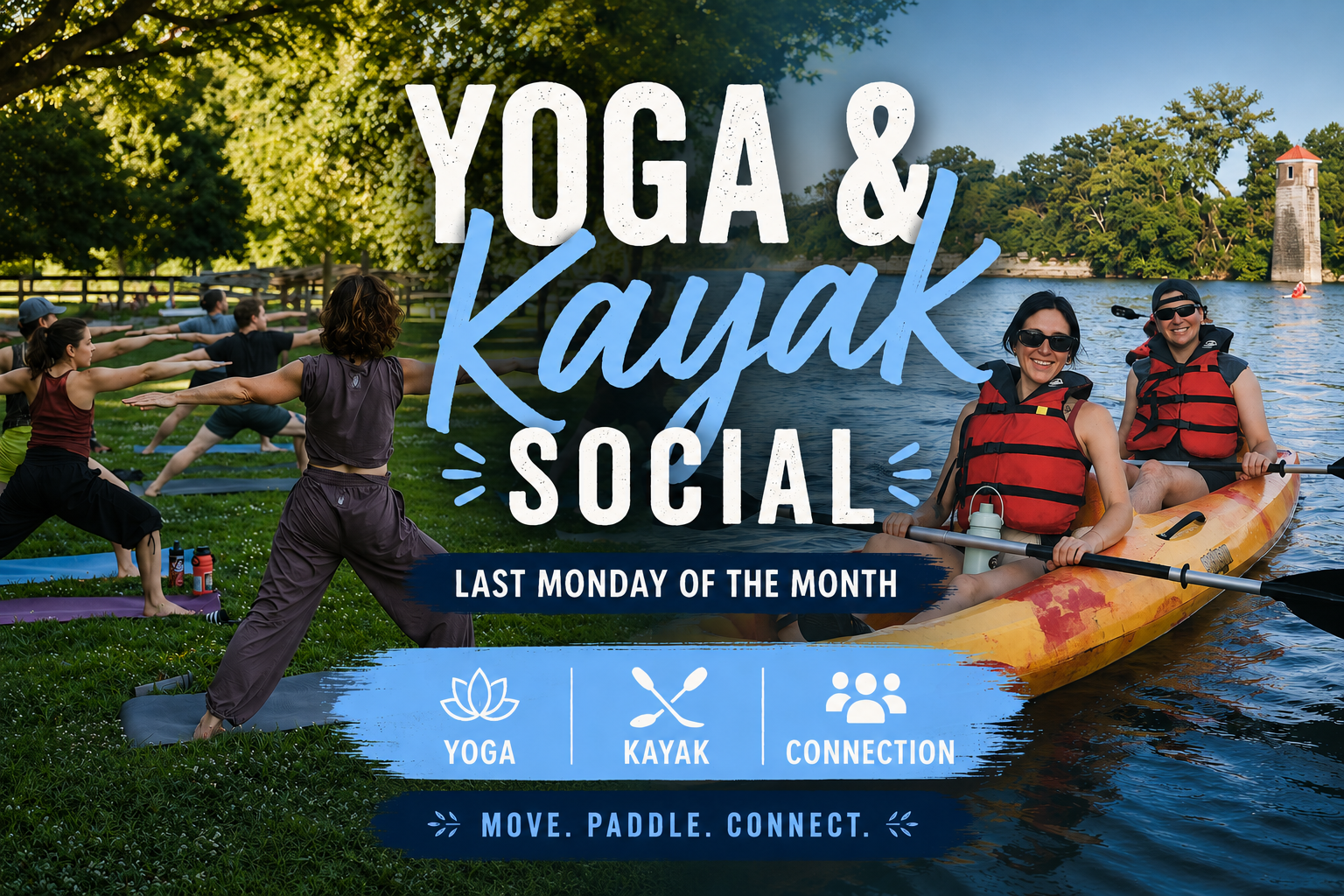 Yoga & Kayak Social at Shelby Park