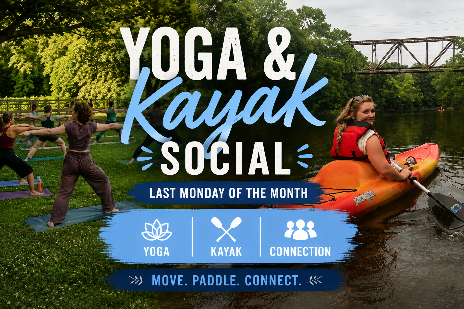 Yoga &amp; Kayak Social at Stones River
