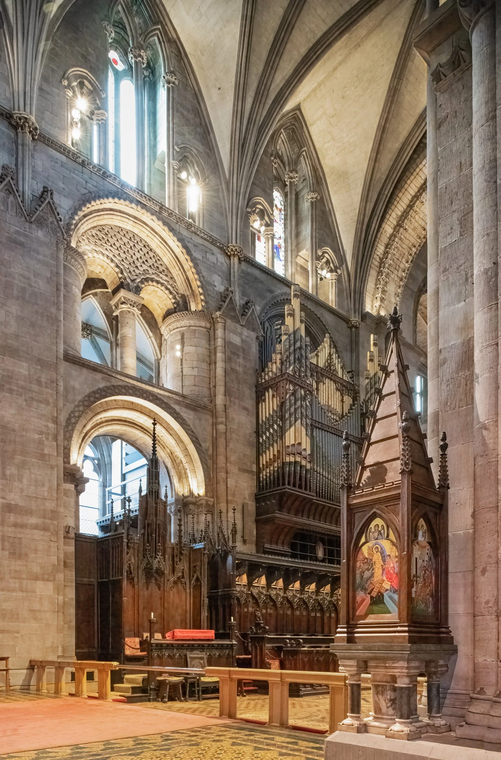 The Quire and Bishop's Throne.