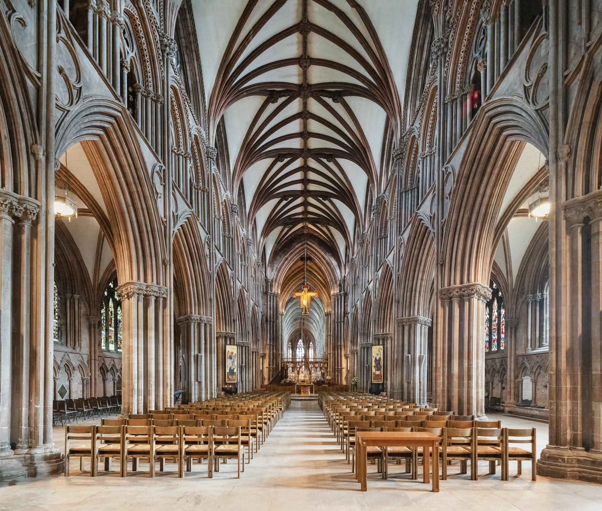 Looking Down the Length of the Nave.