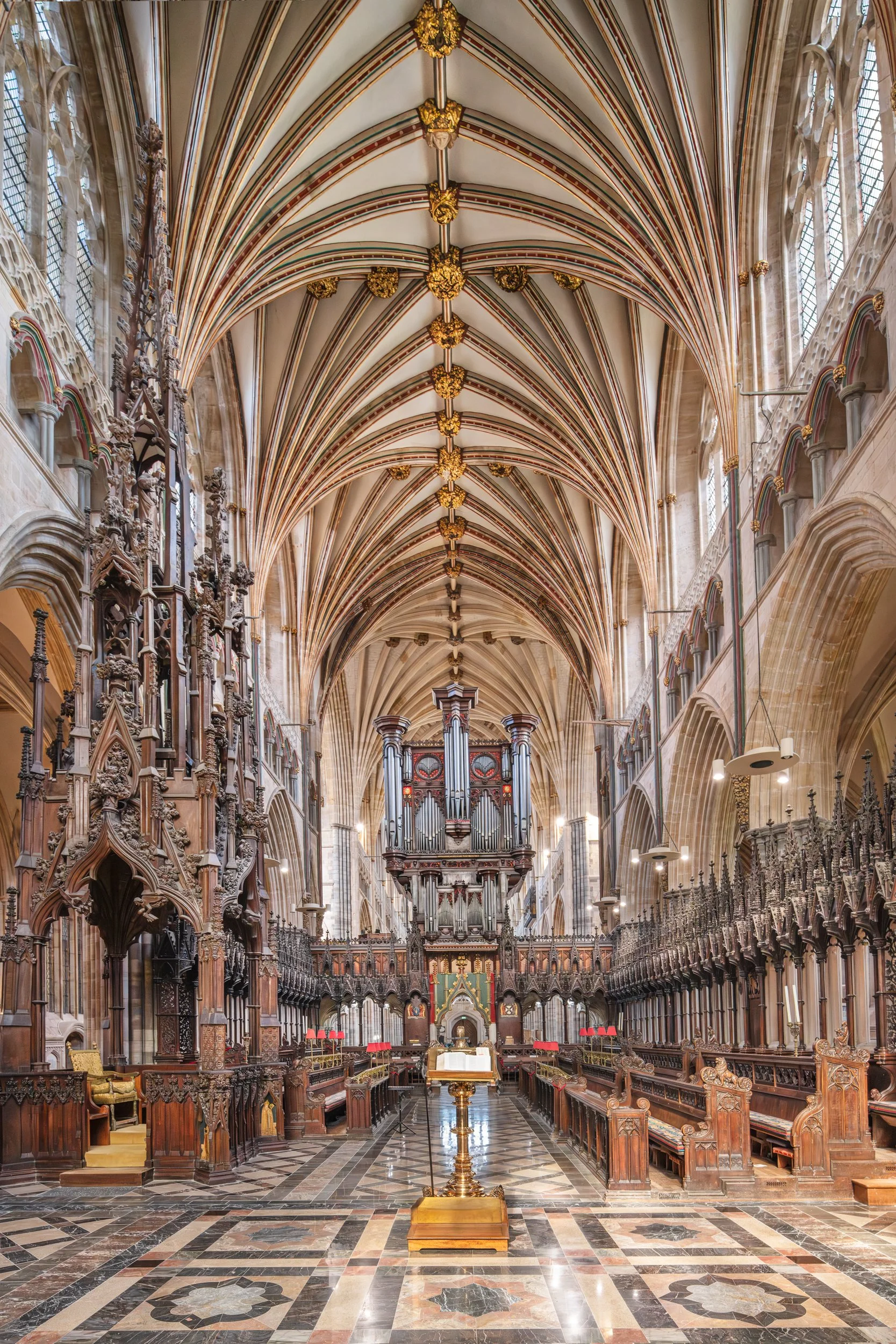 The Quire and Bishop's Throne.