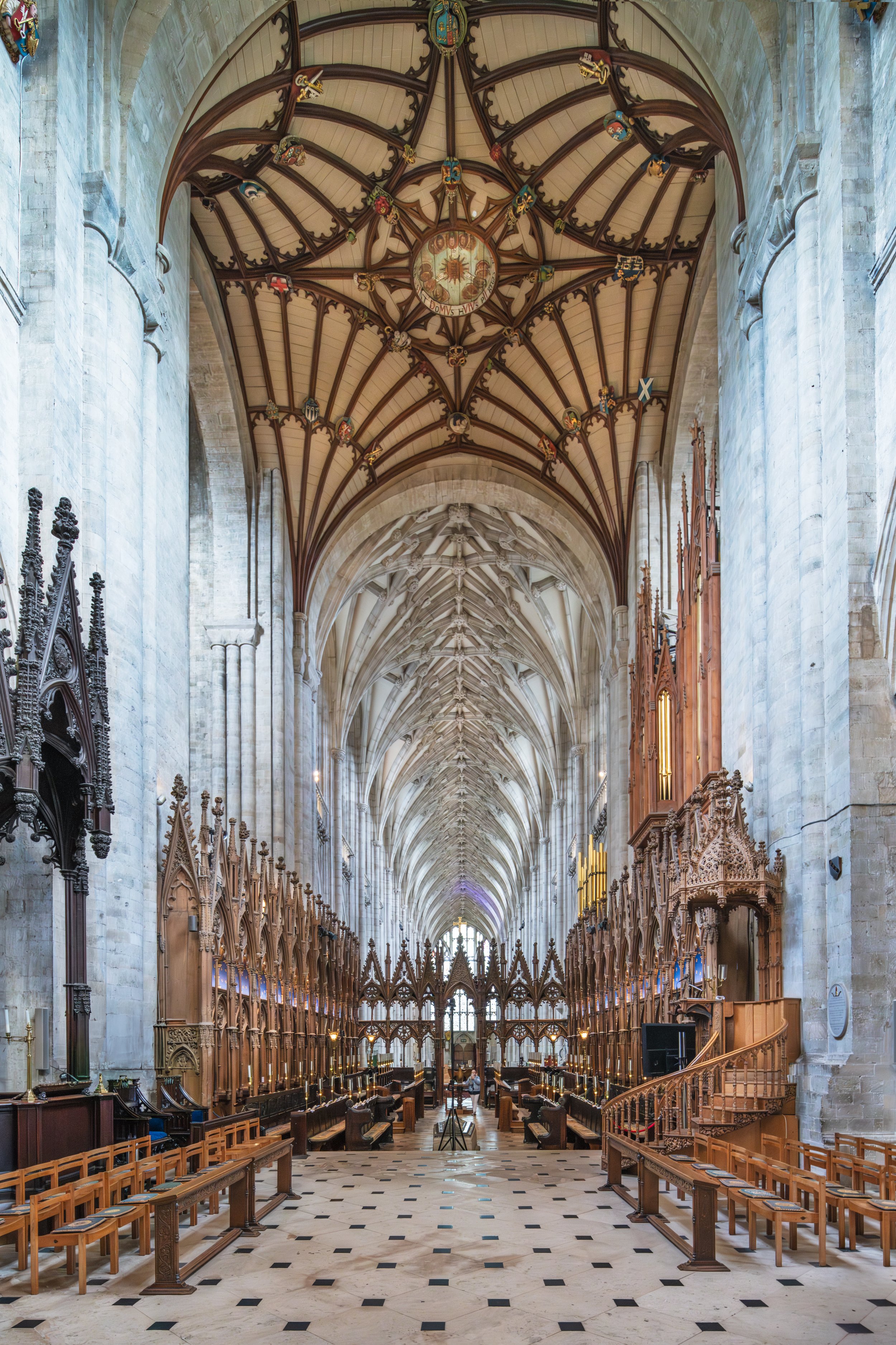 Looking Through the Quire Towards the West Window.