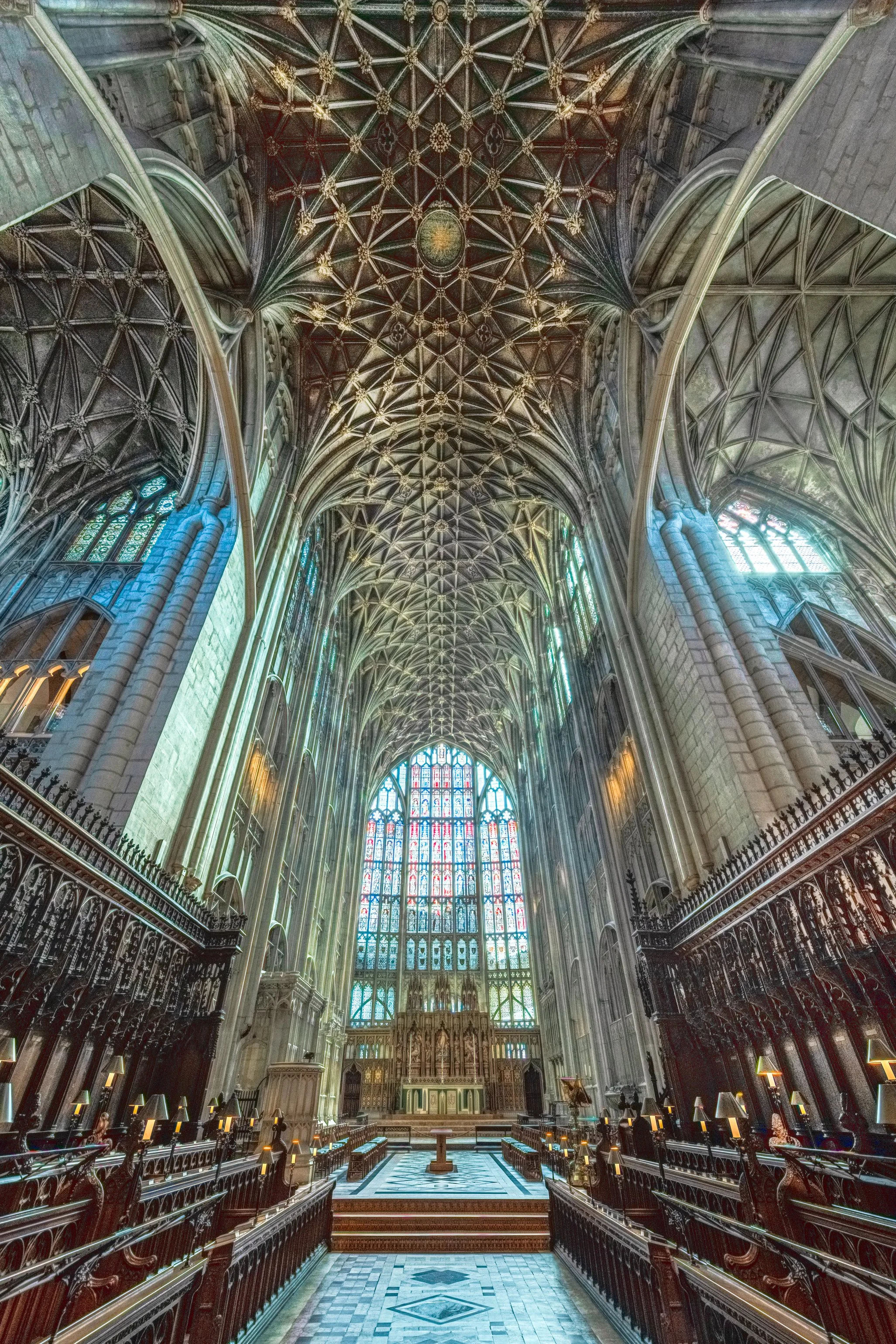 Looking Through The Quire Towards The Great East Window.
