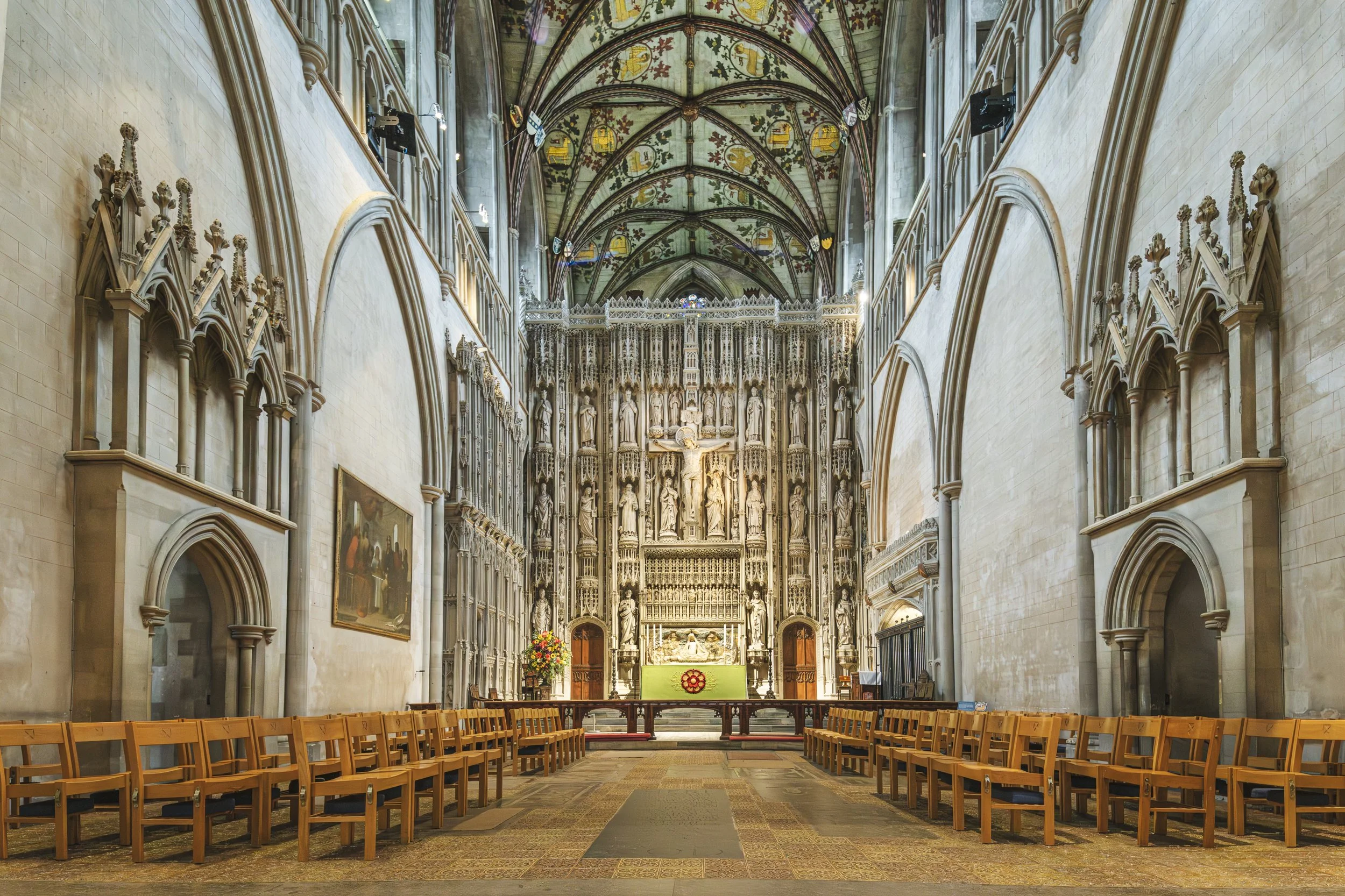 Looking towards the High Altar Screen.